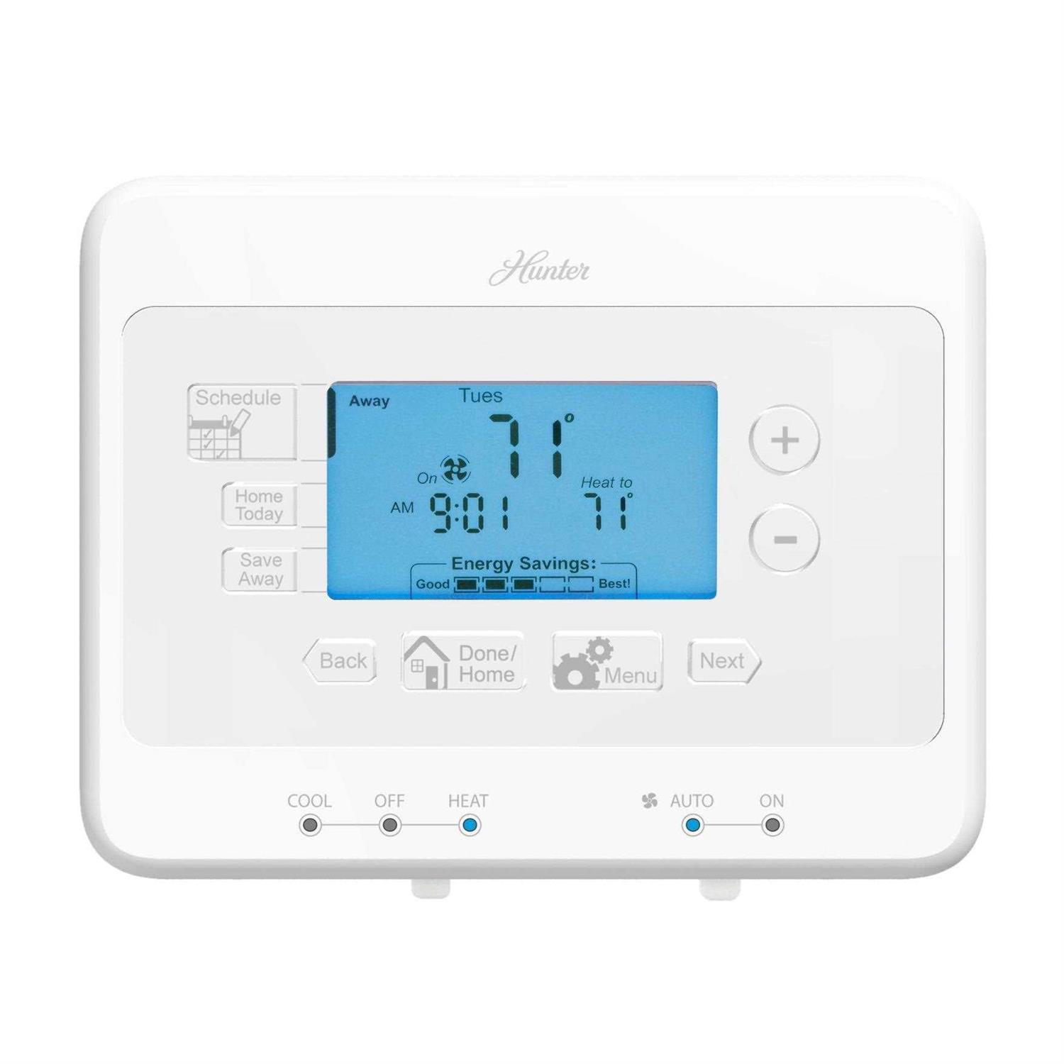 Hunter Home Comfort 44378 7-Day Digital Programmable Thermostat 44277 - Cheap Fitting