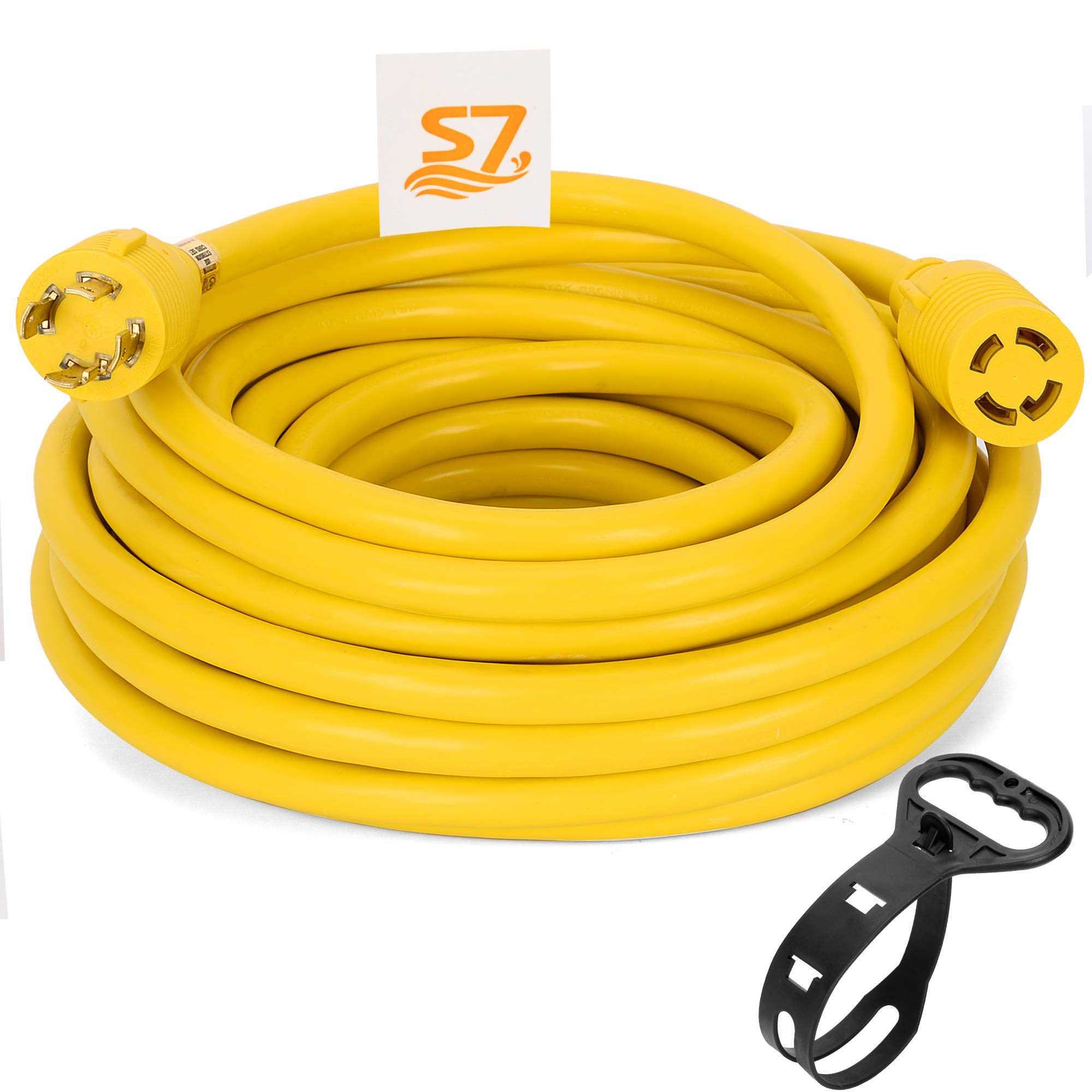 S7 50ft 30-Amp 4 Prong Nema L14-30P/L14-30R Generator Extension Cord - Cheap Fitting