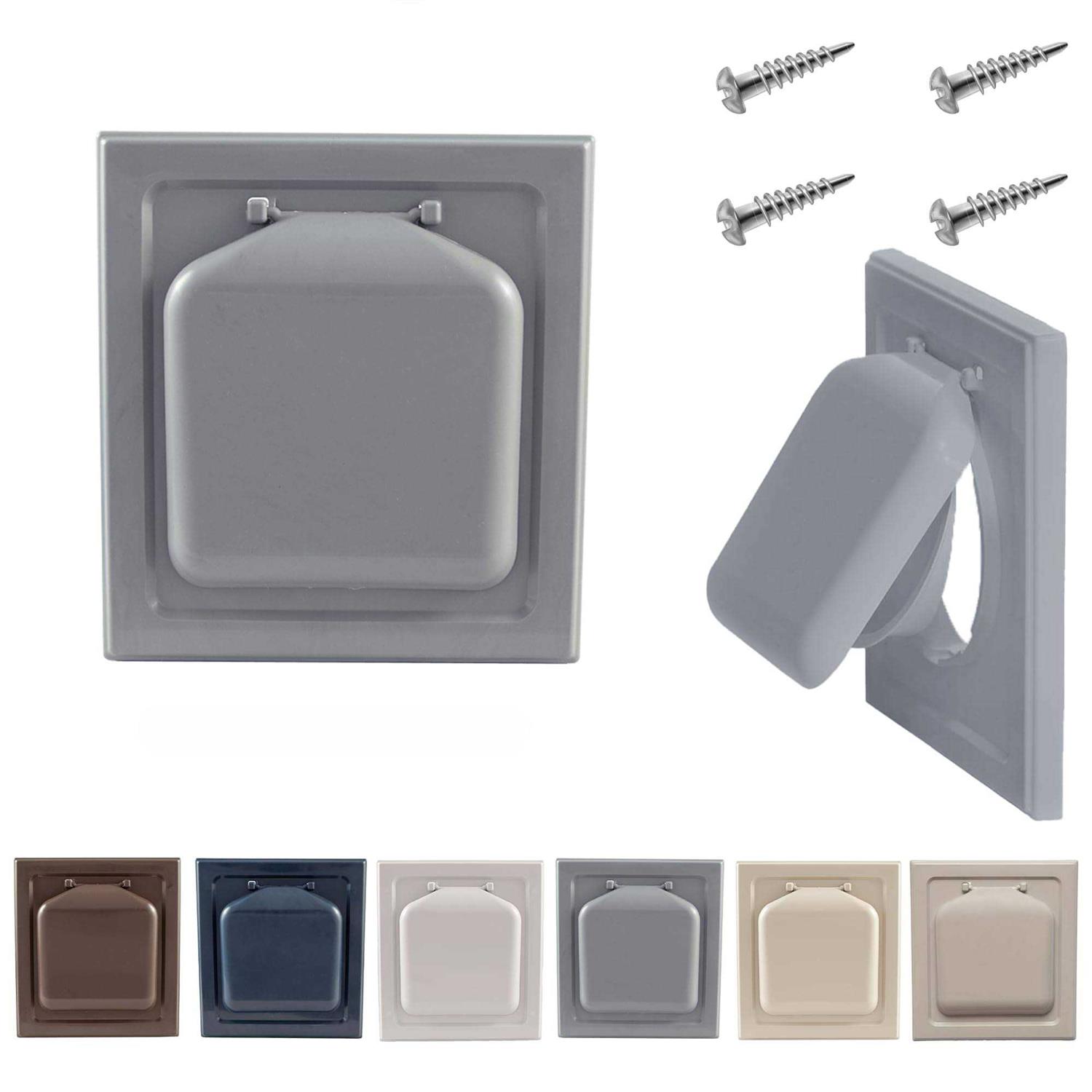 NO-PEST Vent Dual Door Dryer Vent Cover Outdoor 4 inch Made in USA - Cheap Fitting