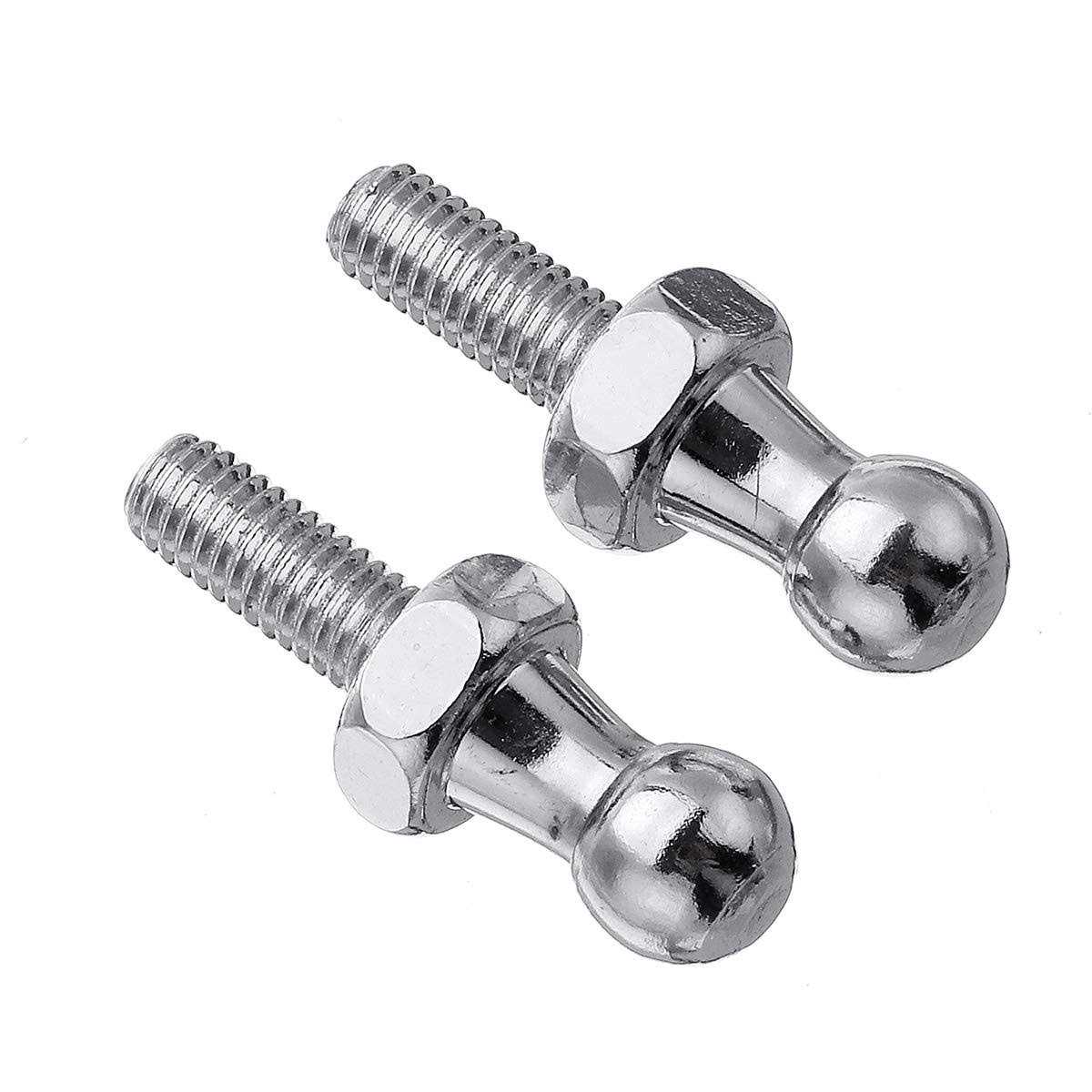 SAUTOP Ball Stud Bolt 2Pcs 10mm M6 Pin Bolt End Fittings Thread Scraw for Gas Struts Ball Ended Bonnet - Cheap Fitting