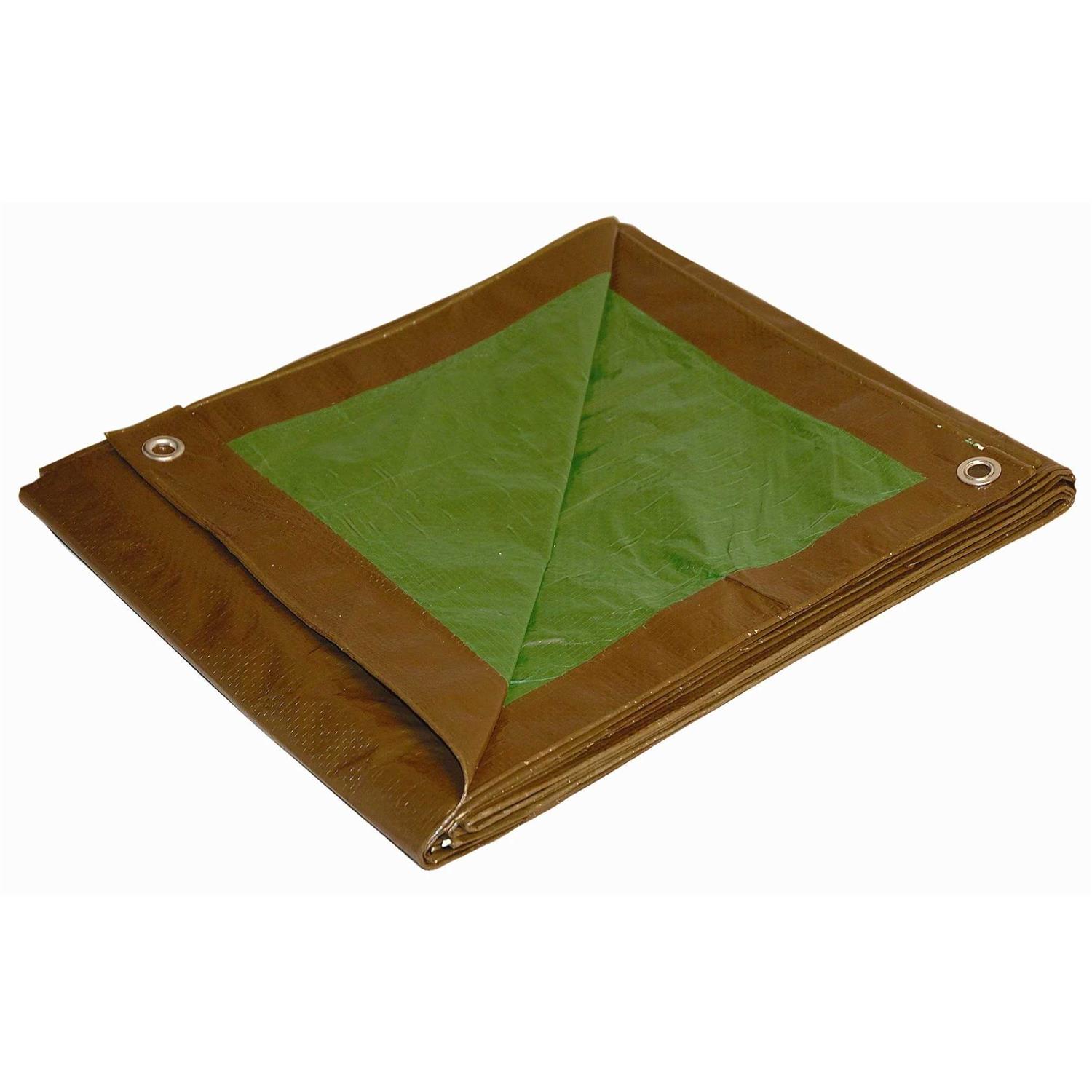 Foremost Tarp Brown Green Dry Top Reversible Tarp - Cheap Fitting