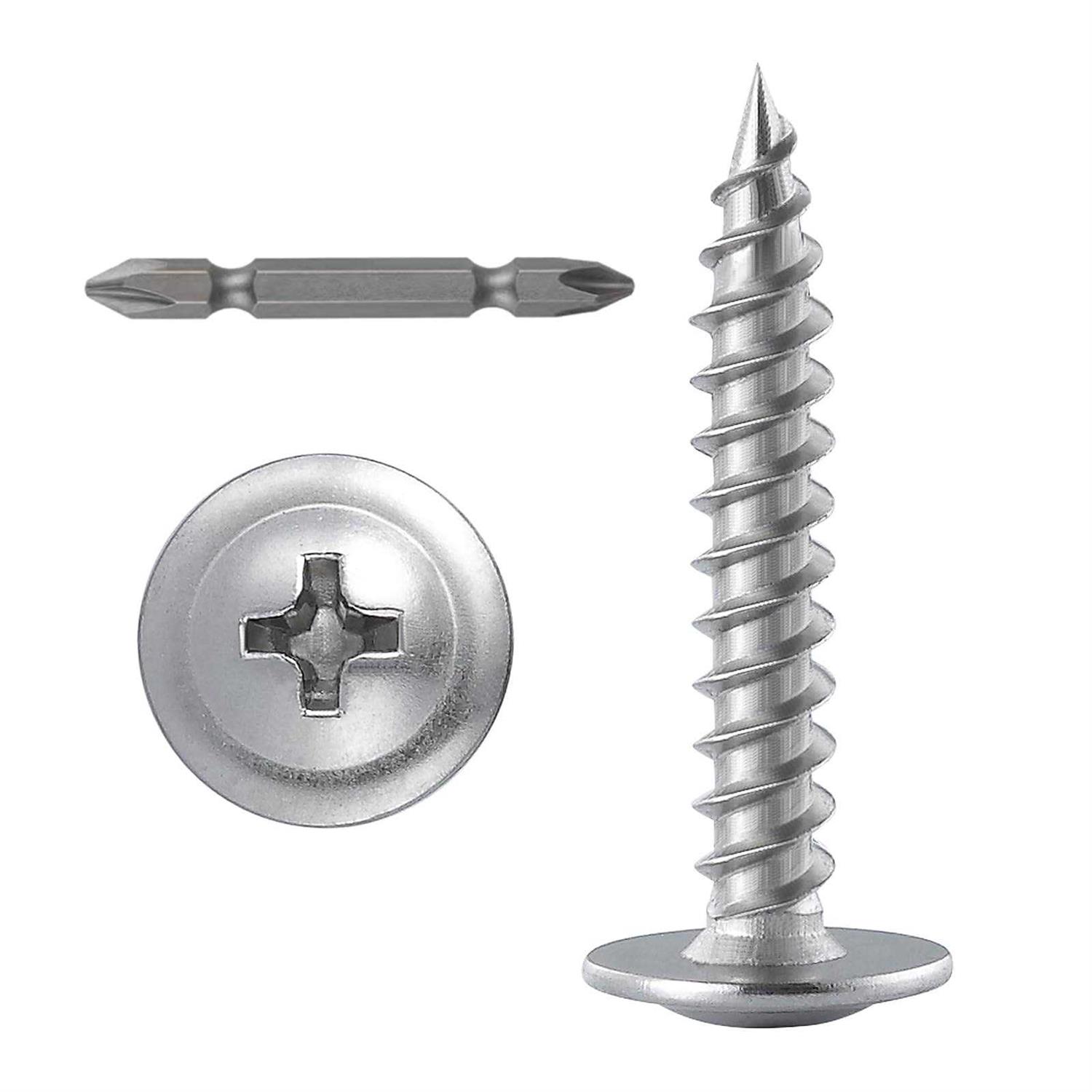 Phillips Truss Head Wood Screws Stainless Steel 410 Quick Metal Self Tapping - Cheap Fitting