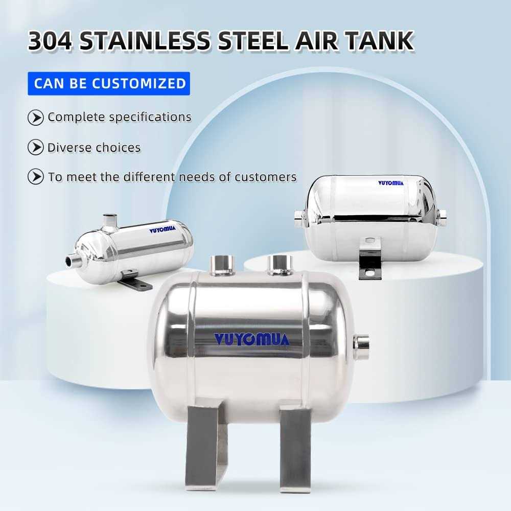 VUYOMUA 304 Stainless Steel High Pressure Mini Small Portable Air Tank Air Reservoir Water Storage Tank - Cheap Fitting