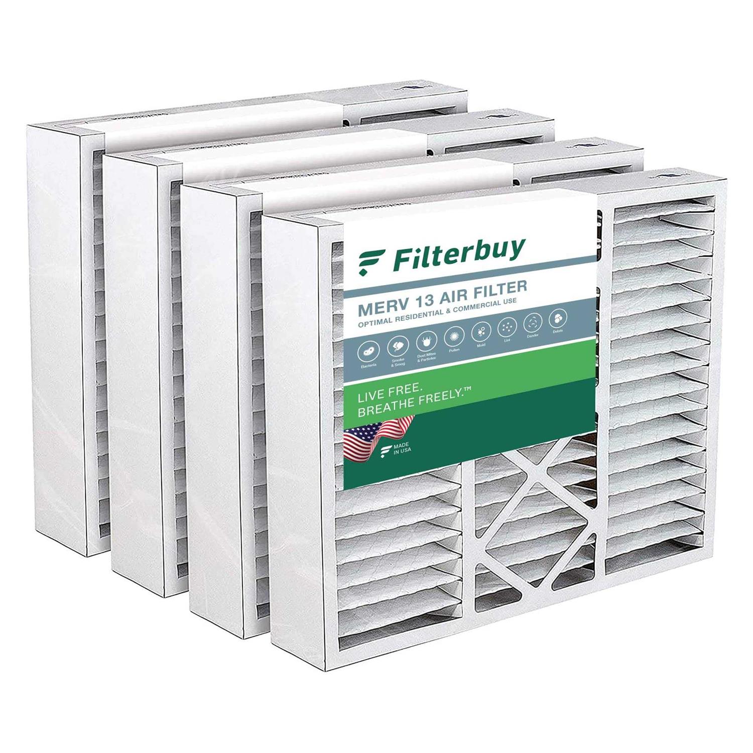 Filterbuy Air Filter MERV Pleated AC Furnace Filters - Cheap Fitting
