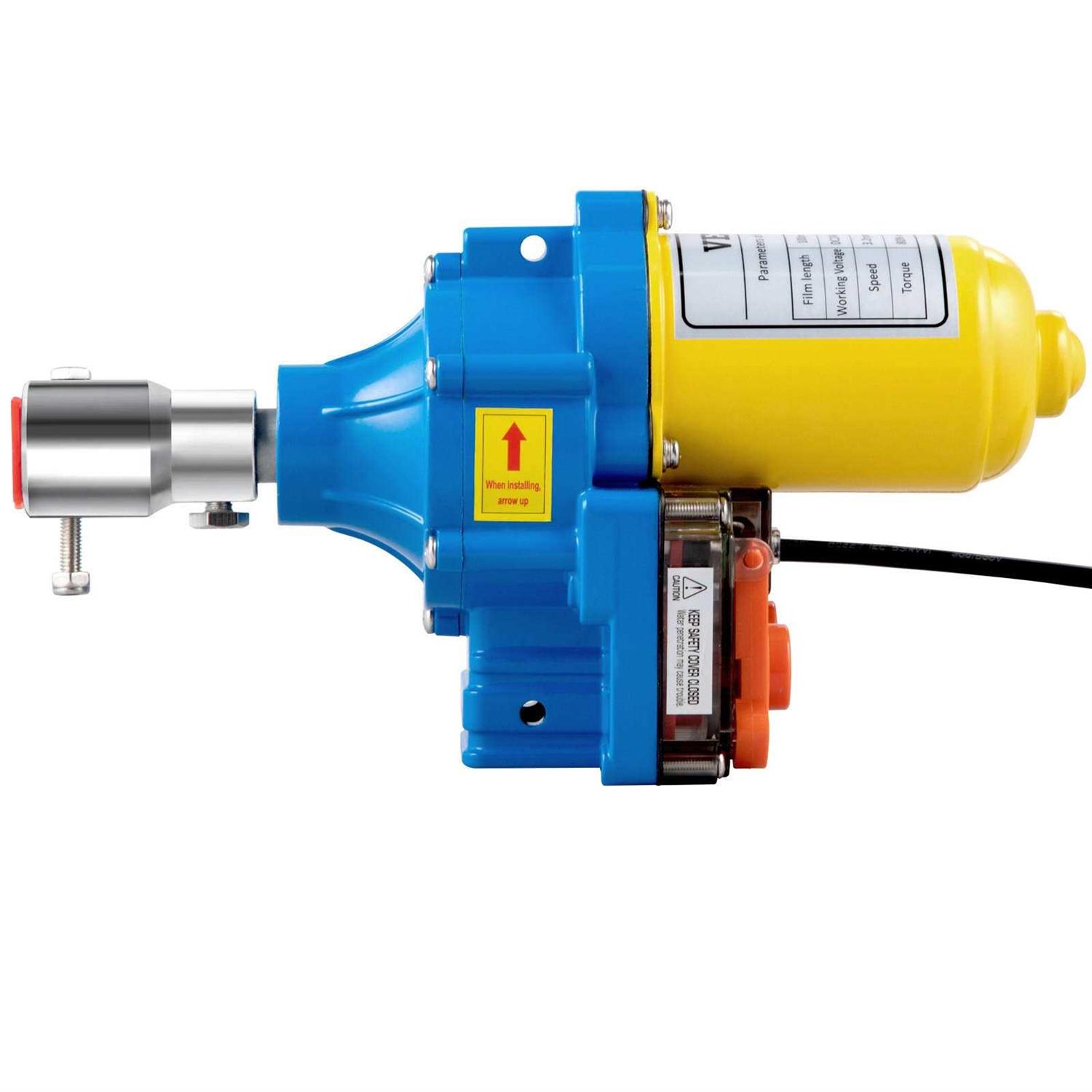 VEVOR Greenhouse Roll Up Motor 100W DC 24V 3.2 Rpm Waterproof Aluminum Alloy Electric Greenhouse Frame Shed Roll-Up Motor with Accurate Limit - Cheap Fitting