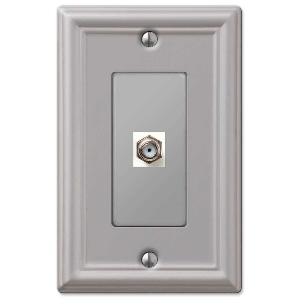 Amerelle 149tttbn Chelsea Steel 3 Toggle Wall Plate Brushed Nickel - Cheap Fitting