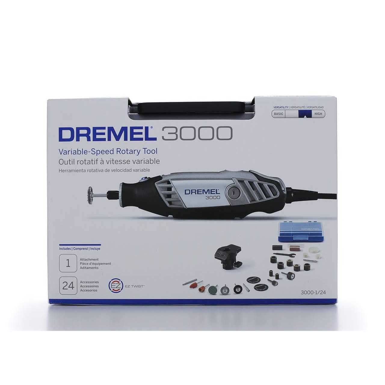 Dremel Variable Speed Rotary Tool Kit 3000-1/24 - Cheap Fitting