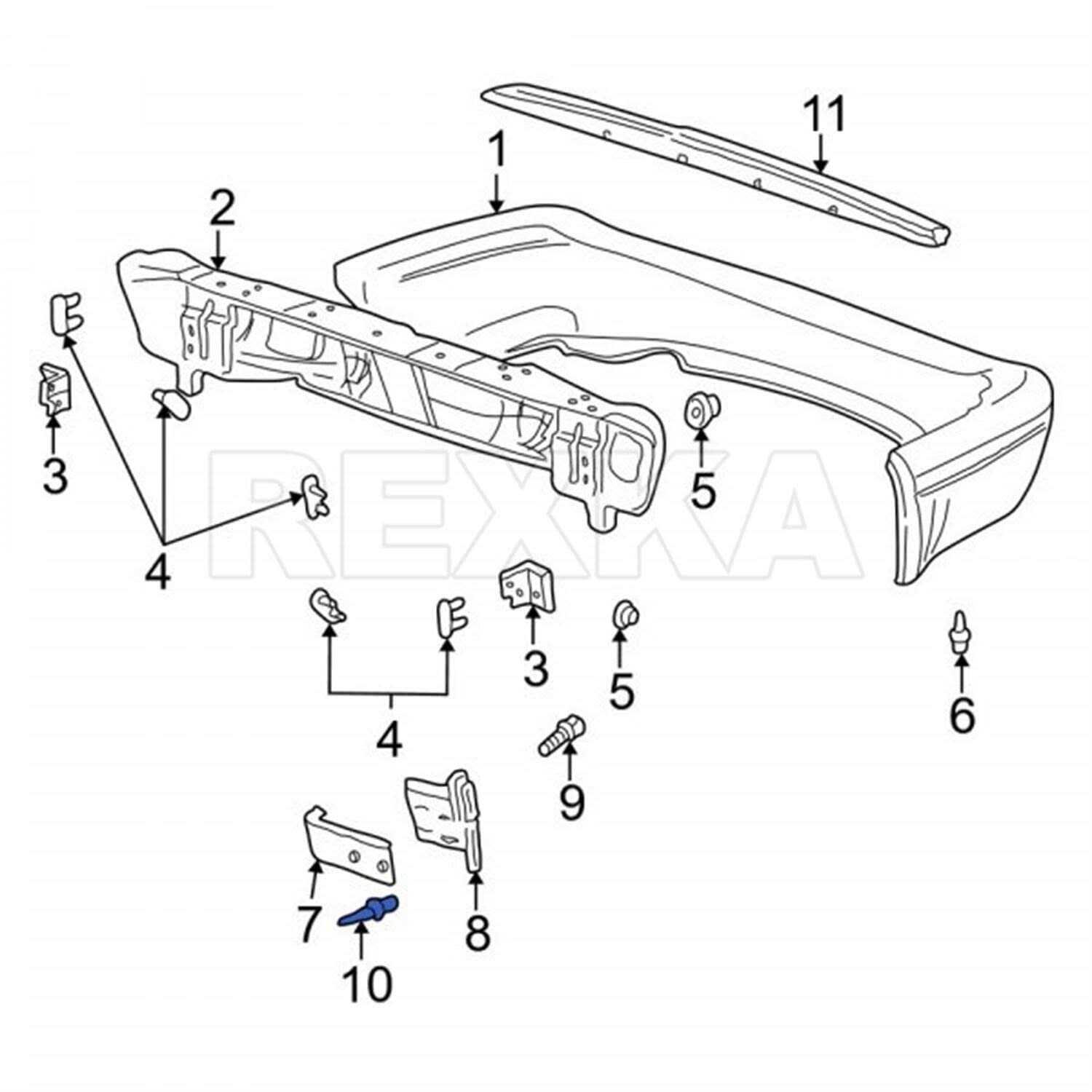 Rexka 1/4 Hole Fender Liner Wheelhouse Liner Bumper Cover Nylon Blind Rivet for Jeep Dodge Chrysler 34201631 - Cheap Fitting