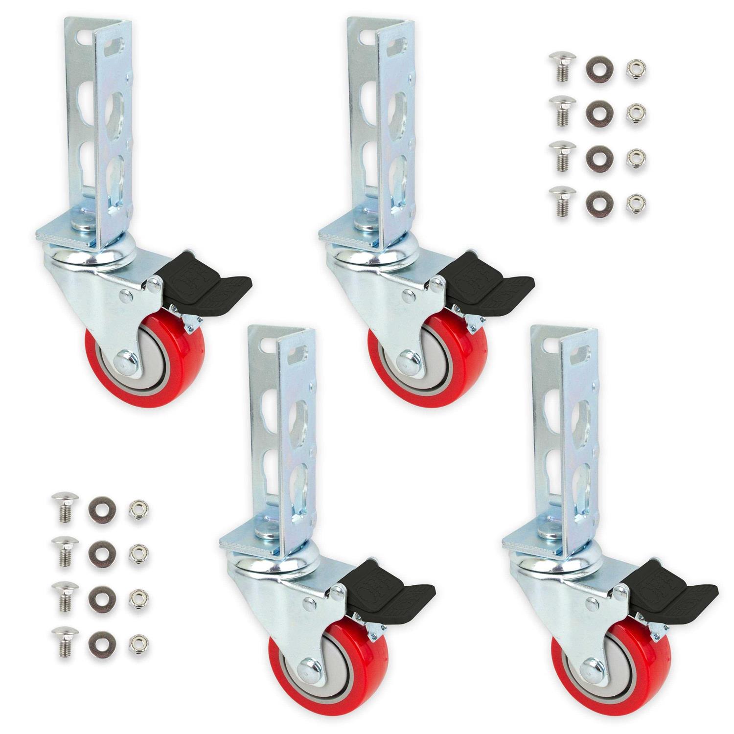 Tool Guy Republic 4pc Storage Rack Caster Wheels - Cheap Fitting