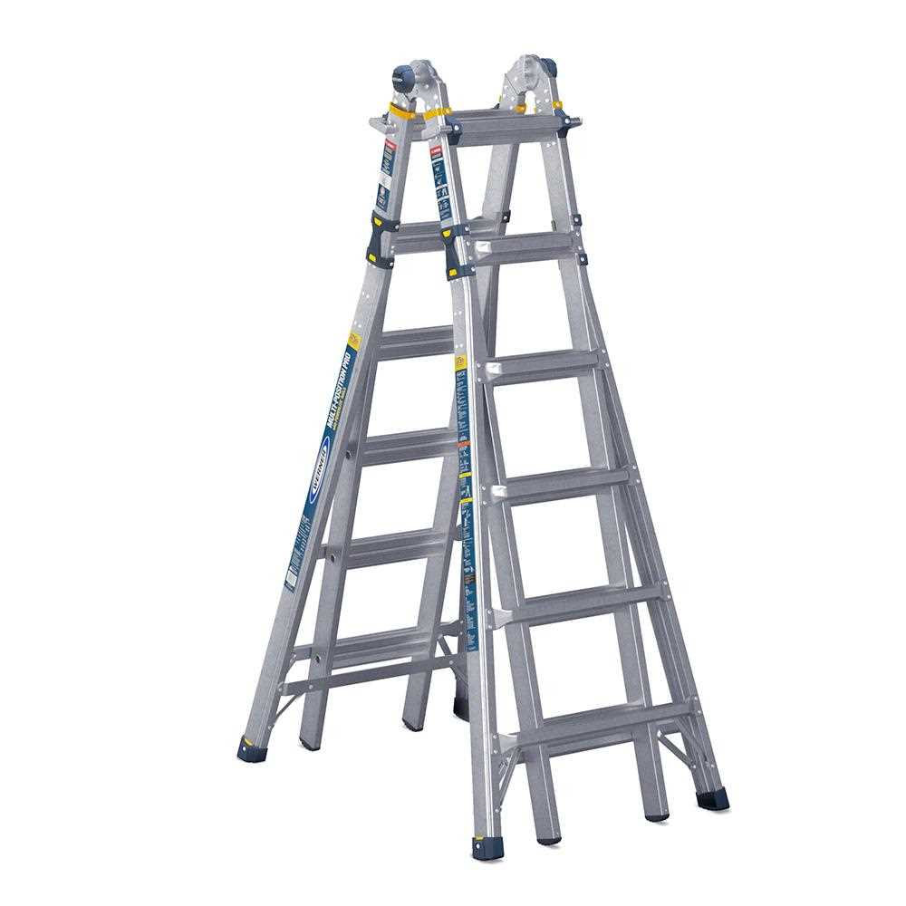 Werner 5-in-1 Multi-Position Pro 26 ft. Reach Aluminum Telescoping Multi Position Ladder, 375 lb. Load Capacity Type IAA Duty - Cheap Fitting