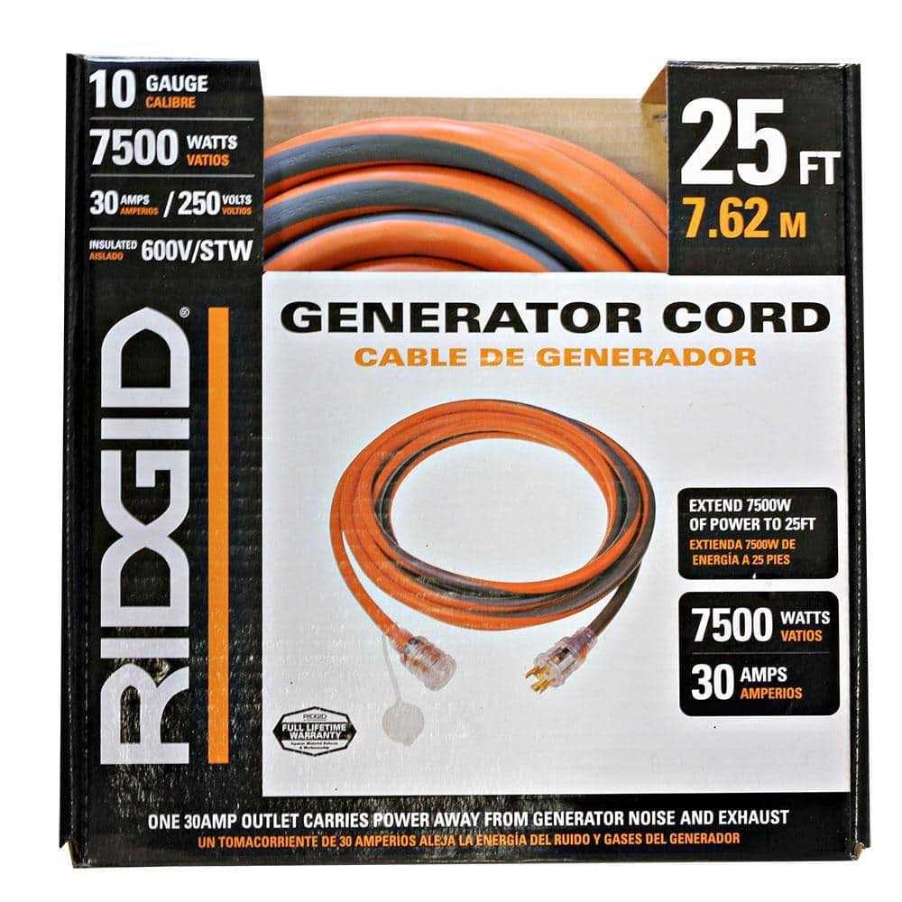 RIDGID 69L14025RGD 25 ft. 10/4 L14-30 Extension Cord - Cheap Fitting