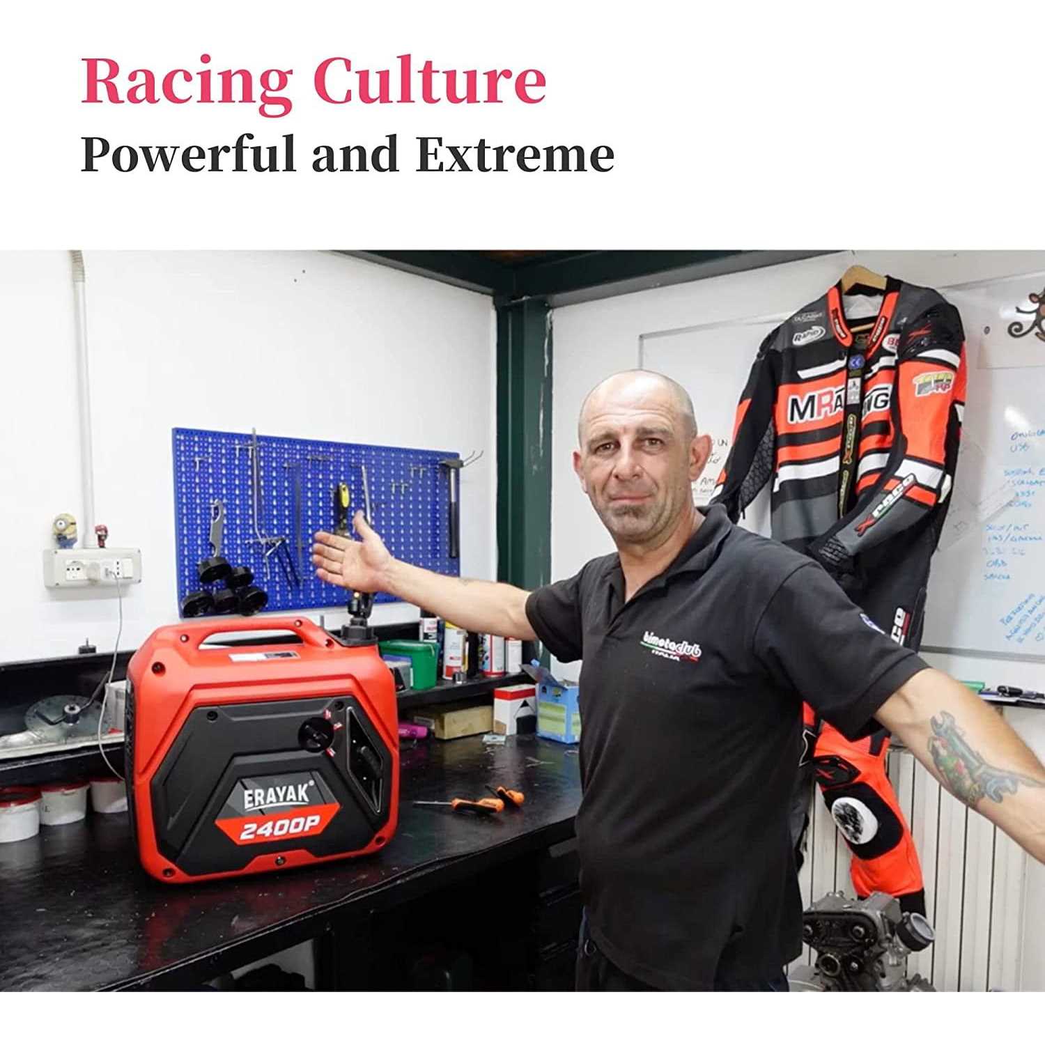 Erayak 2400W Portable Inverter Generator for Home Use Super Quiet Small Generator for Camping Outdoor Emergency Power Backup - Cheap Fitting