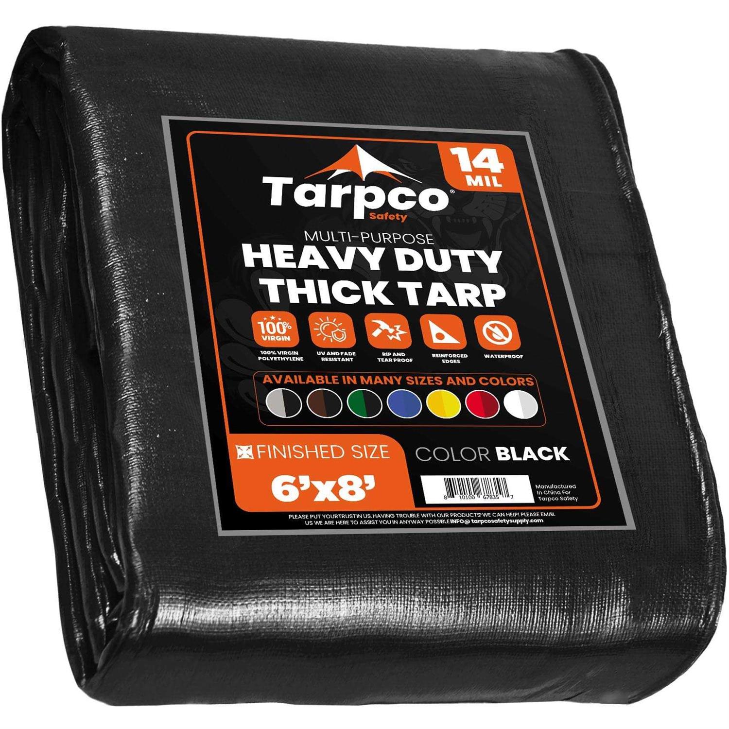 Tarpco Safety Heavy Duty Mil Tarp Cover - Cheap Fitting