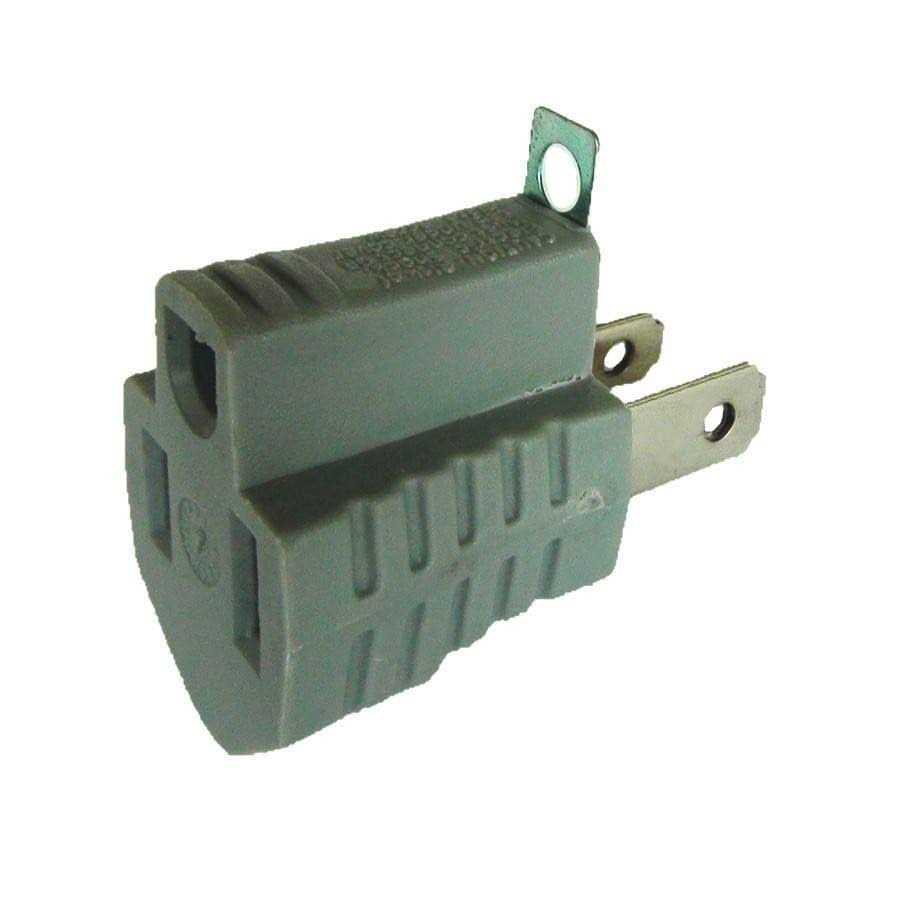 Project Source 15-Amp 2-wire Single To Single Gray Basic Adapter 5501 - Cheap Fitting