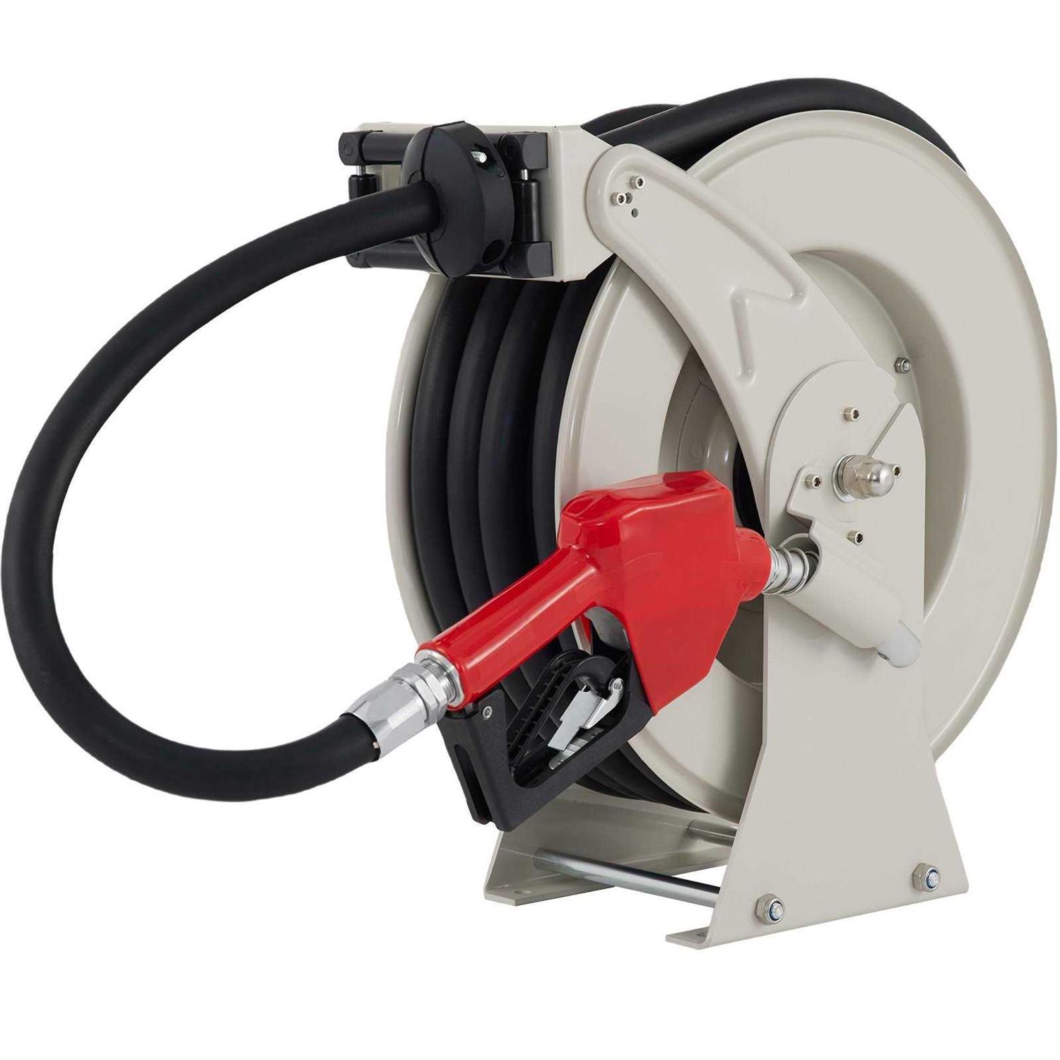 VEVOR Fuel Hose Reel 34 x 50 Retractable Diesel Hose Reel with Auto Refueling Gun CYR50FT34INCHD7NEV0 - Cheap Fitting