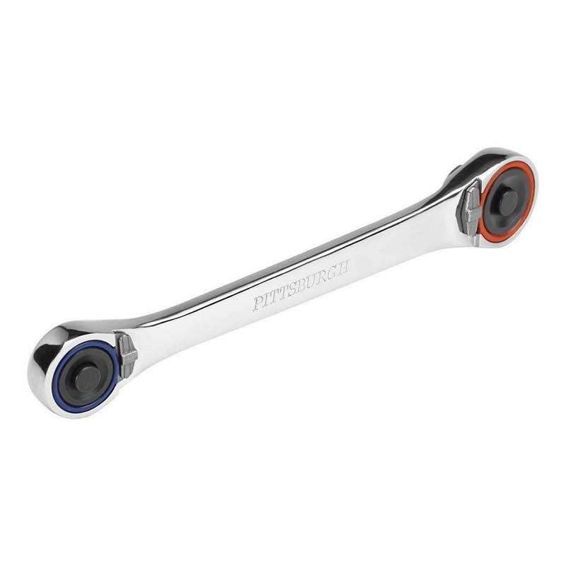 Pittsburgh Pro 1/4 in 3/8 in. Drive Dual Head Ratchet - Cheap Fitting