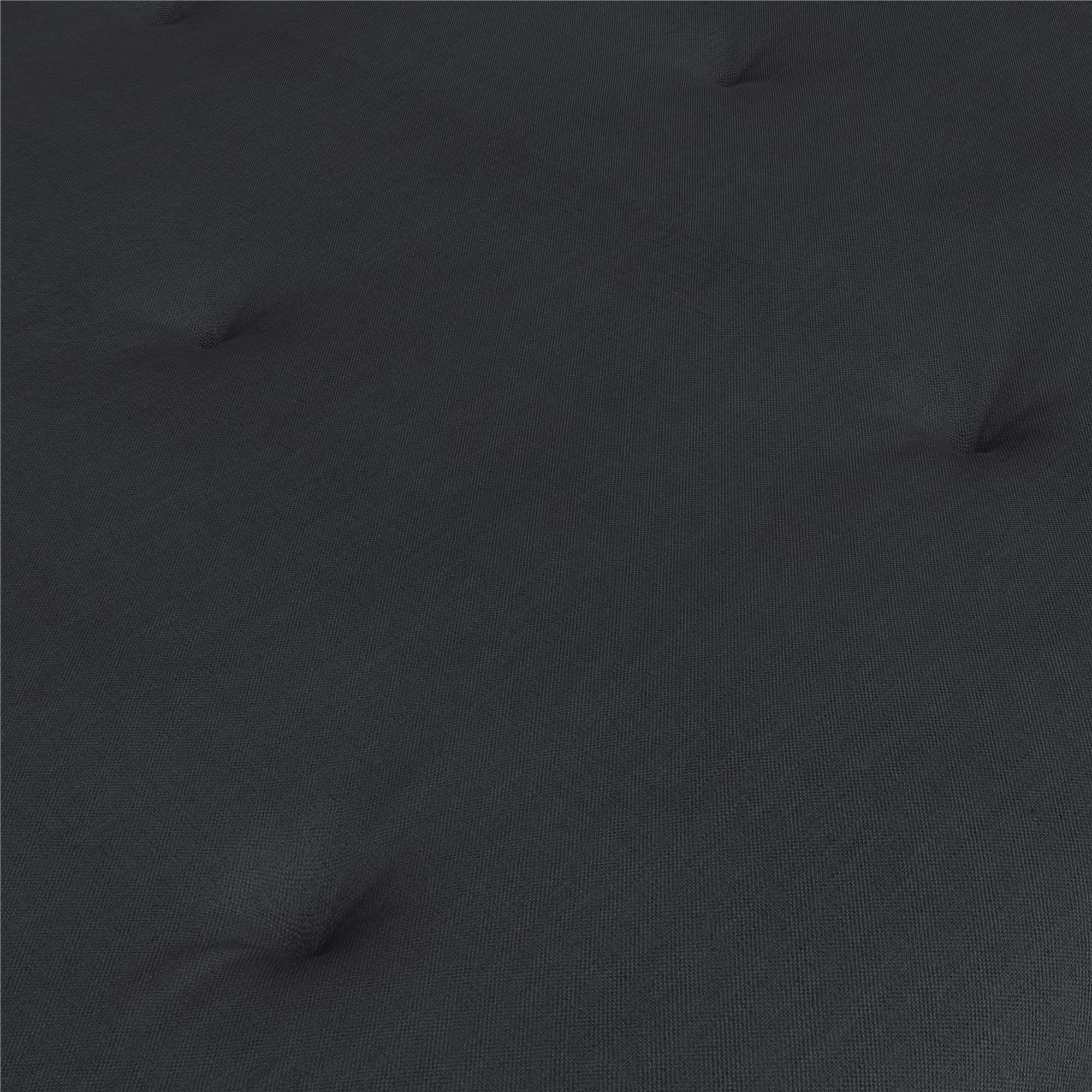 Caddie 6-Inch Futon Mattress with Tufted Cover and Recycled Polyester Fill, Full, Light Gray Linen - Cheap Fitting