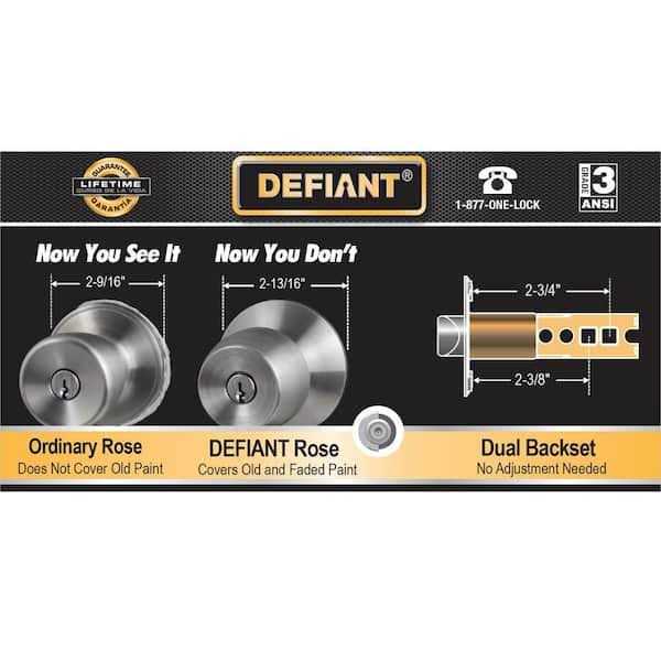 Defiant Brandywine Stainless Steel Dummy Door Knob - Cheap Fitting