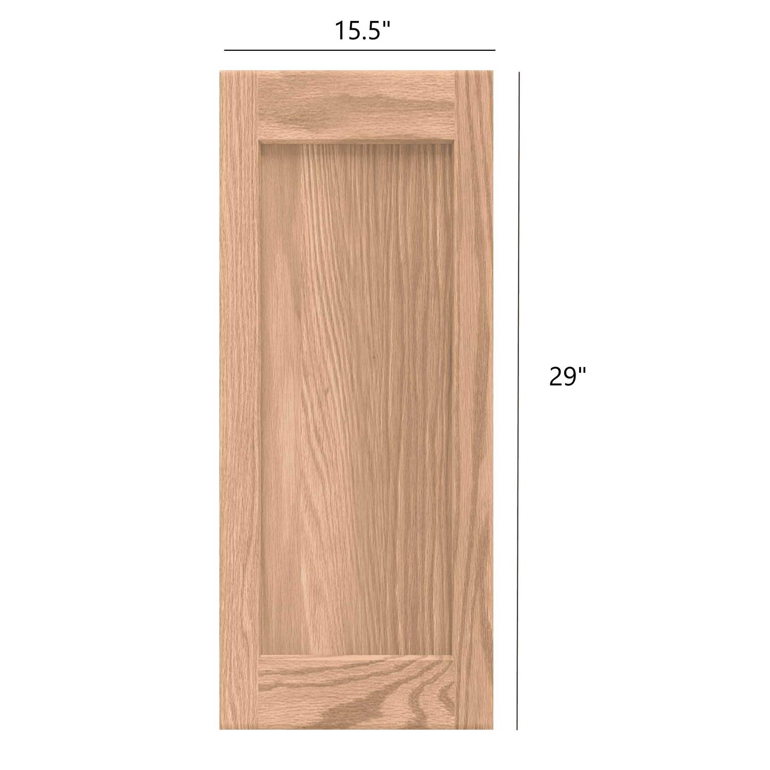 Onestock Unfinished Oak Kitchen Cabinet Door Replacement - Cheap Fitting