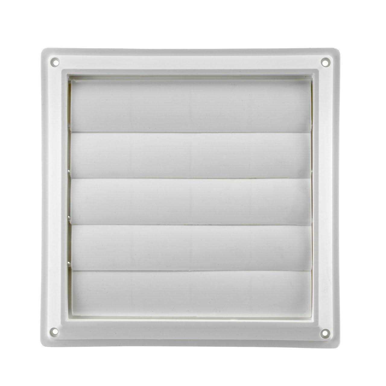 Lambro 8 White Plastic Louvered Vent 363W - Cheap Fitting