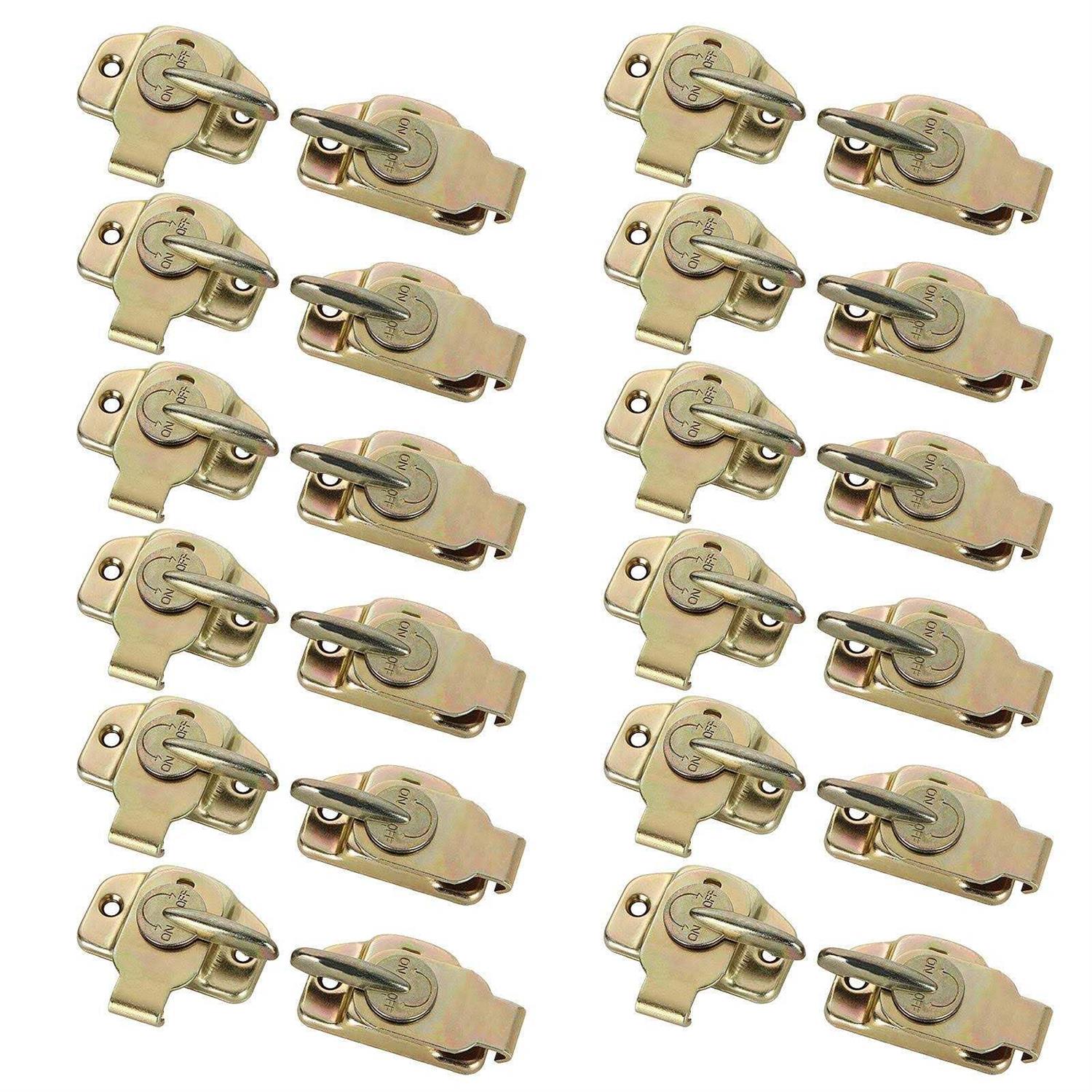 abuff 12 Sets of Align-N-Lock Table Locks Heavy Duty Dining Training Table Buckles Connectors Great for Table Leaf - Cheap Fitting