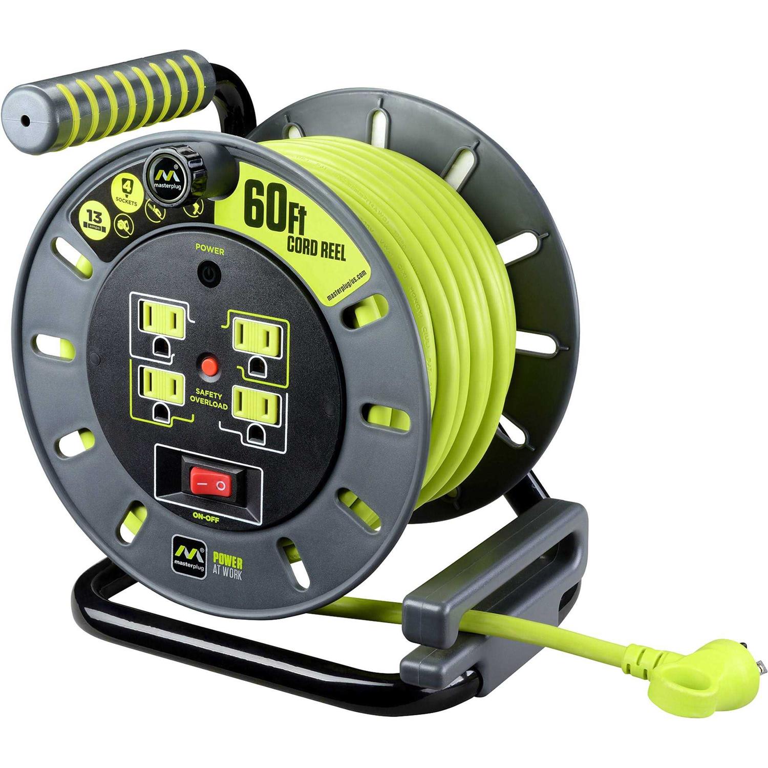 Masterplug 60Ft Extension Cord Reel - Cheap Fitting