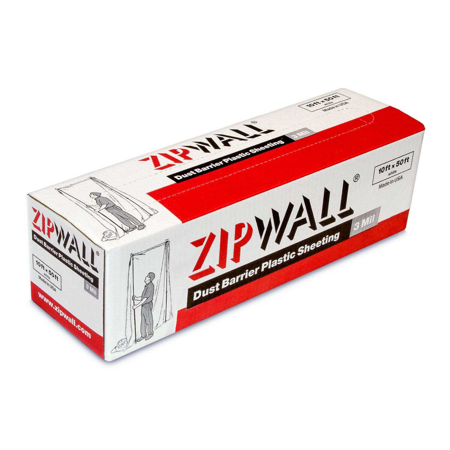 Zipwall Py50 Dust Barrier Plastic Sheeting - Cheap Fitting