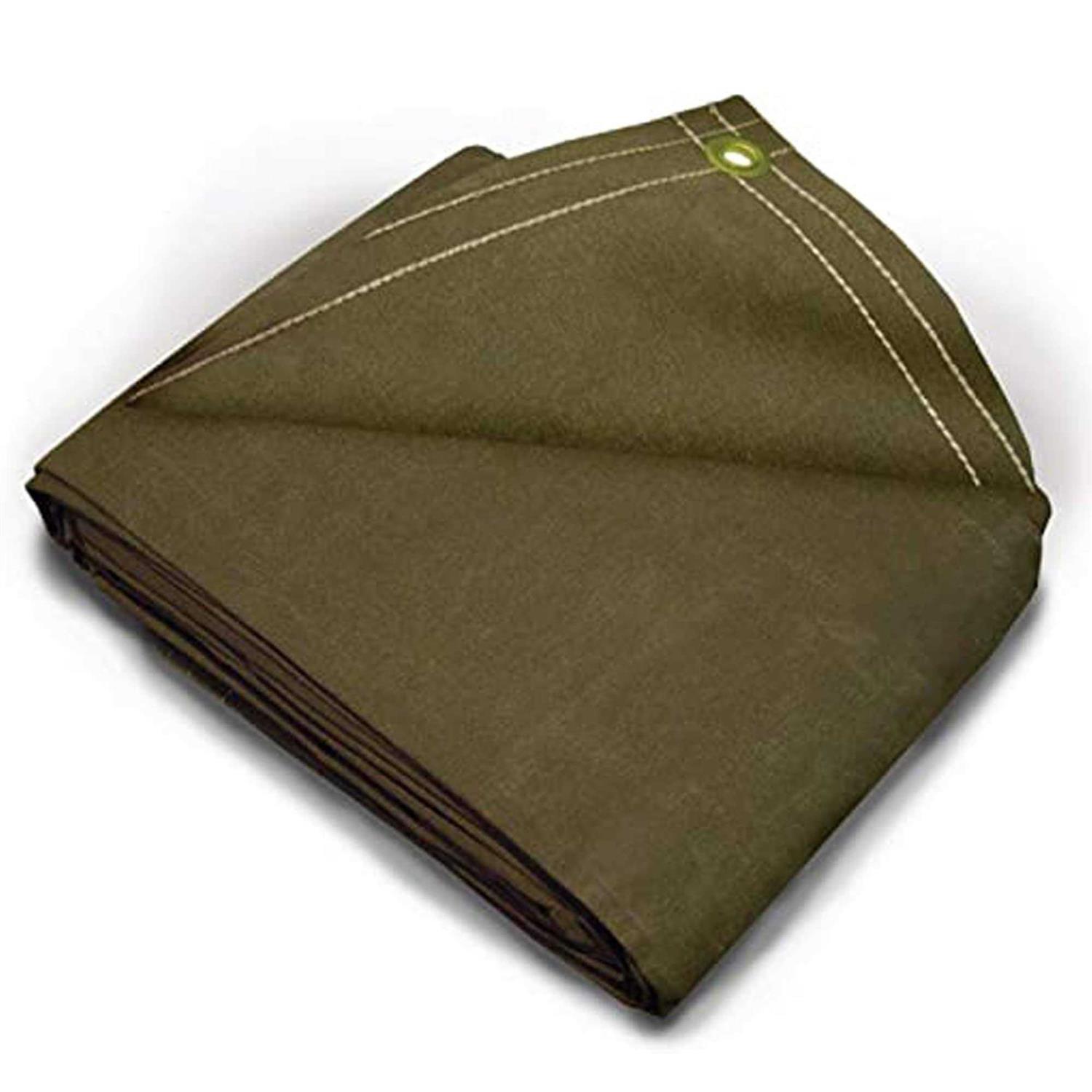 Tarps Now 18 Mil Canvas Tarp with Brass - Cheap Fitting