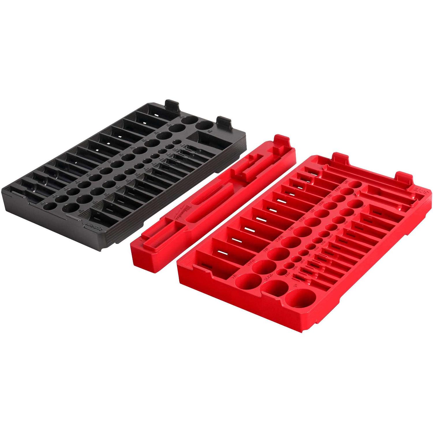 Set, Milwaukee 48-22-9486T 3/8 Ratchet and Socket Trays - Cheap Fitting