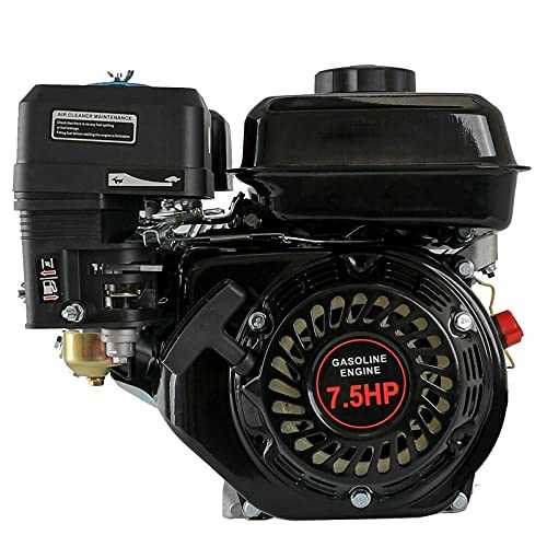 Gas Engine, 4 Stroke 7.5HP Gasoline Engine, OHV Air Cooled Pull Start Motor Air Cooled Single Cylinder Gas Engine 3600rpm, 210cc Gas Engine Motor - Cheap Fitting