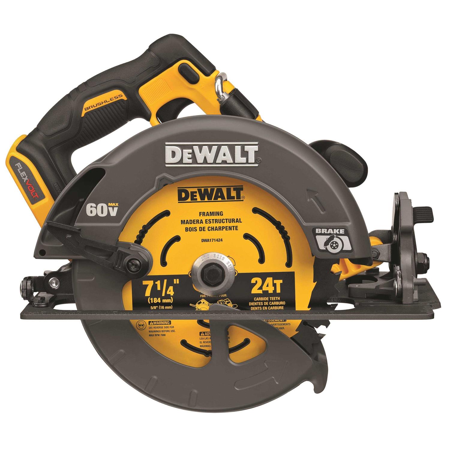 Dewalt DCS578B 60V Max FLEXVOLT 7-1/4 Brushless Cordless Circular Saw with Brake - Cheap Fitting