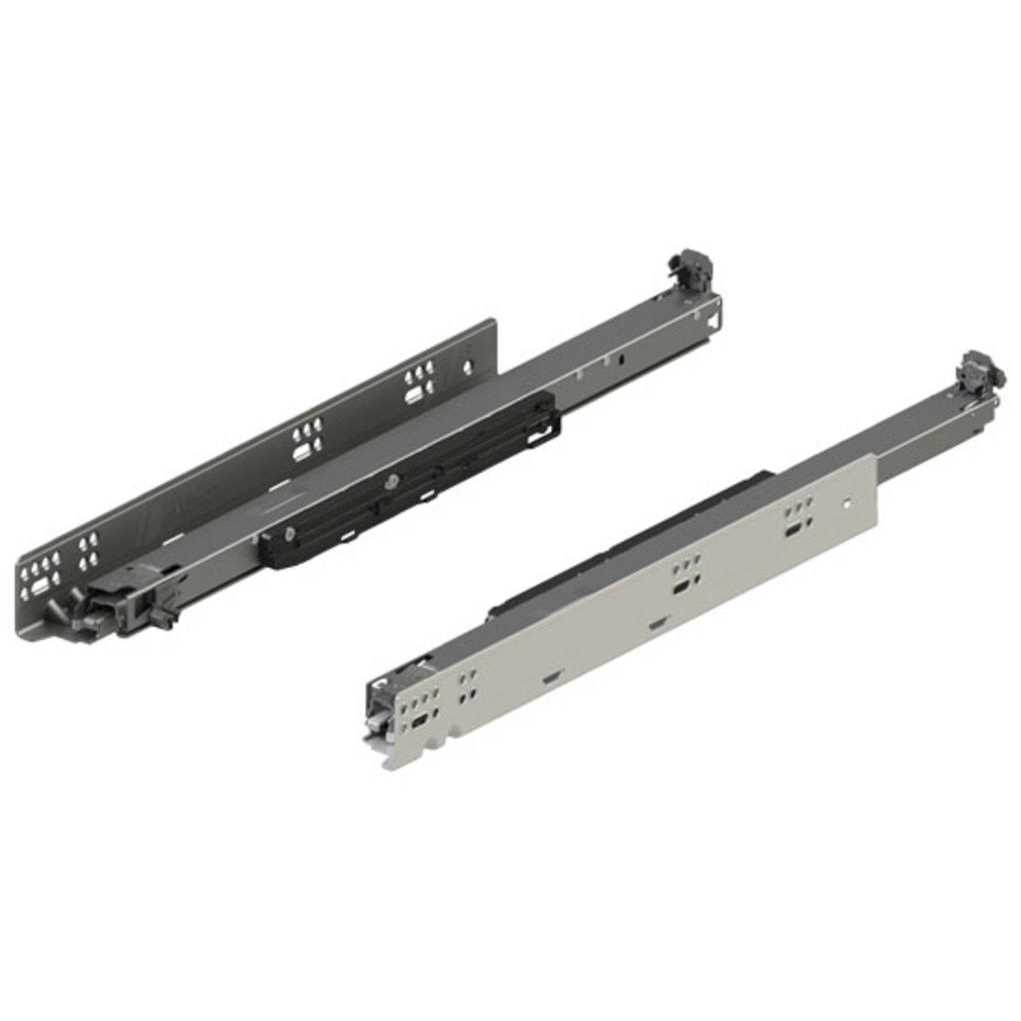 Blum 769.5330S Movento Heavy Duty 21 inch Full Extension Undermount concealed drawer slides with 170 lbs. Weight Capacity and Soft Close - Cheap Fitting