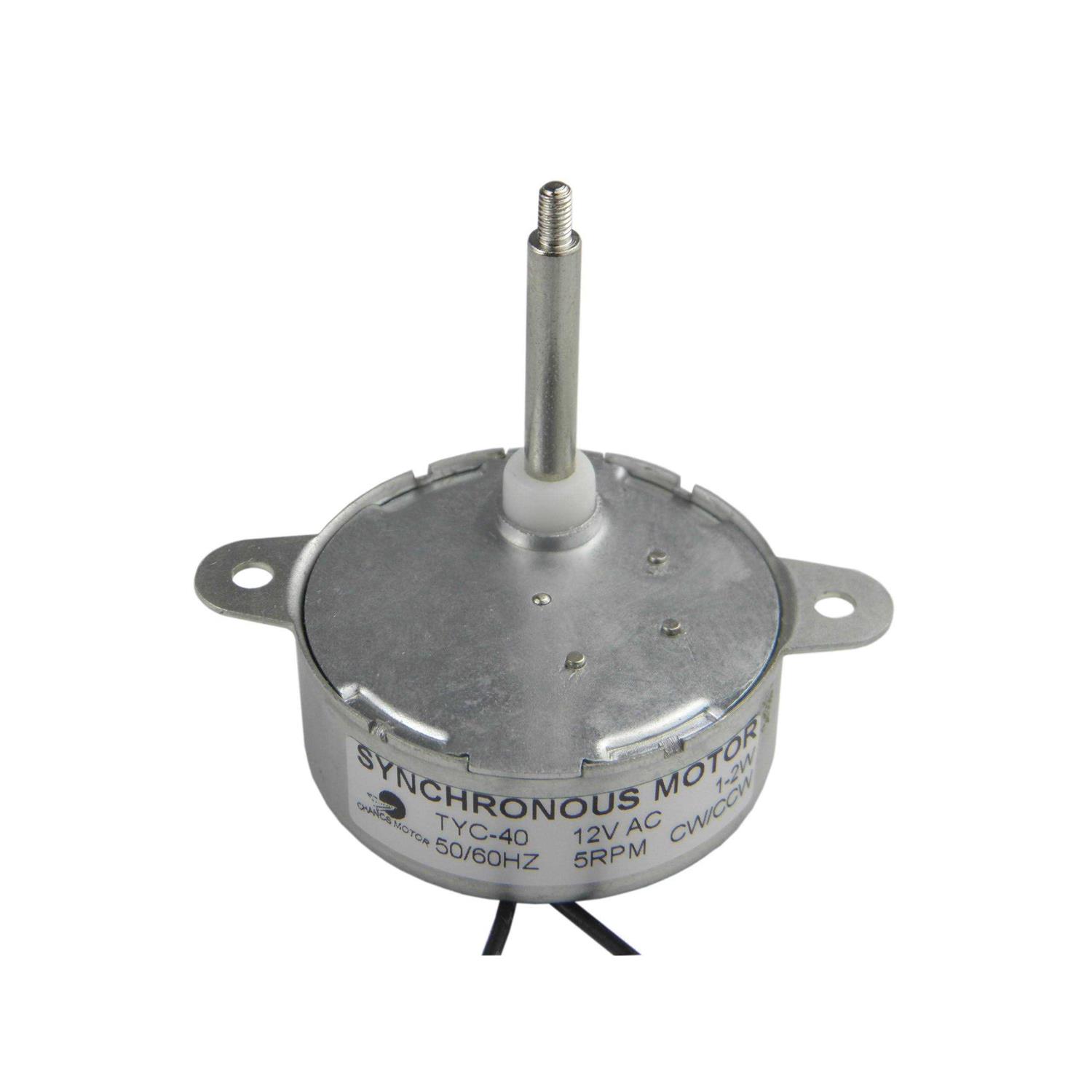 CHANCS TYC-40 AC 12V Fiber Optic Color Wheel Motor CW/CCW 35mm Shaft Synchronous Motor TYZ42 Electric Motor Replacement for Fiber Optic Light - Cheap Fitting