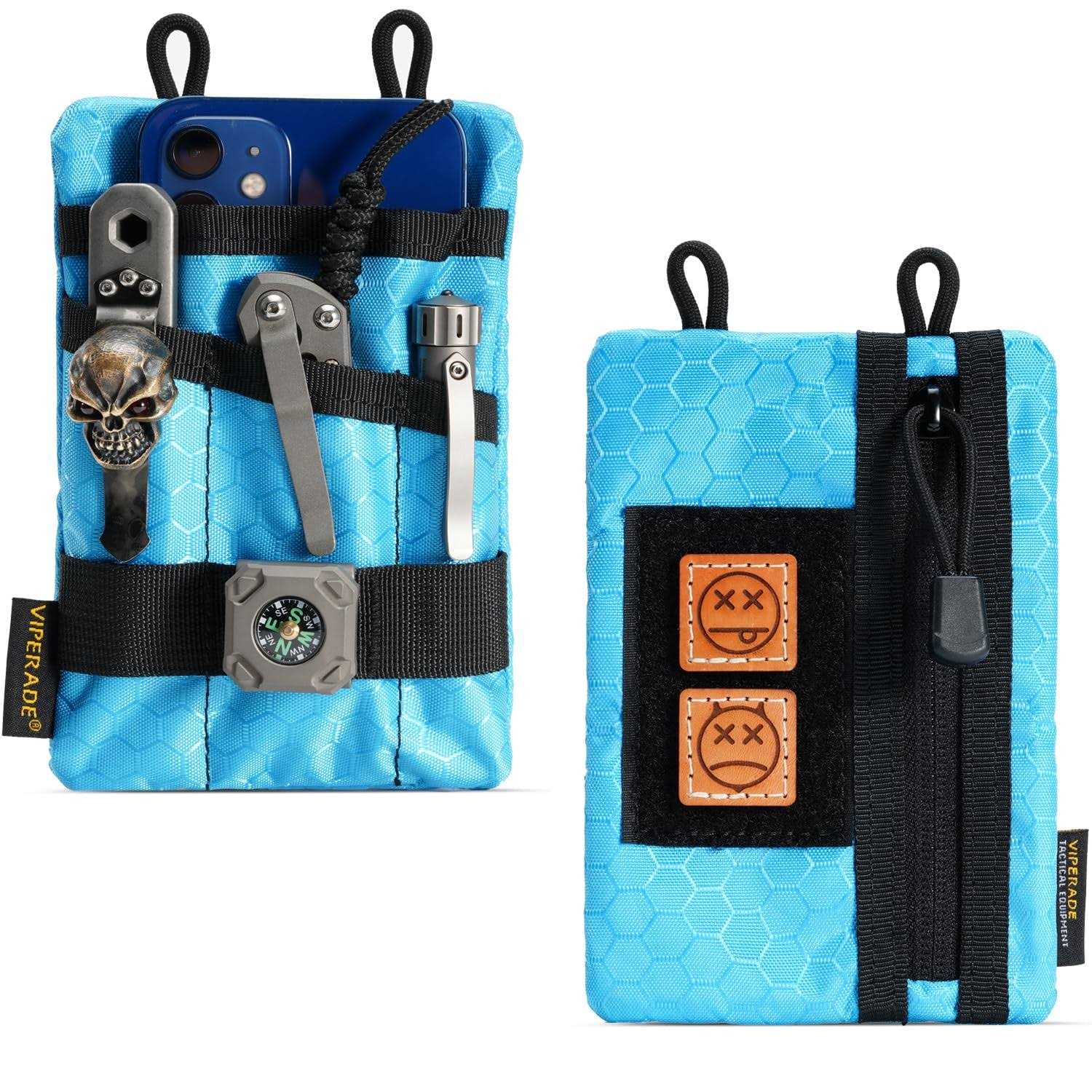 VIPERADE VE1-P Pocket Organizer EDC Pocket Organizer Men EDC Organizer Pouch Tool Pouch with 5 Tool Storage EDC Pouch for Flashlight - Cheap Fitting