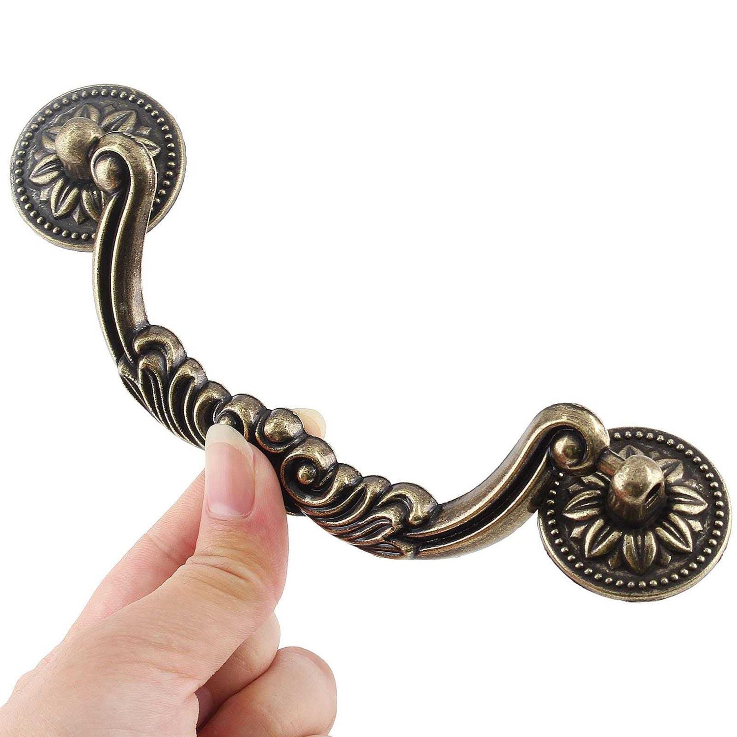 jersvimc 10 piece drop drawer handles 5 Inch hole centers - Cheap Fitting