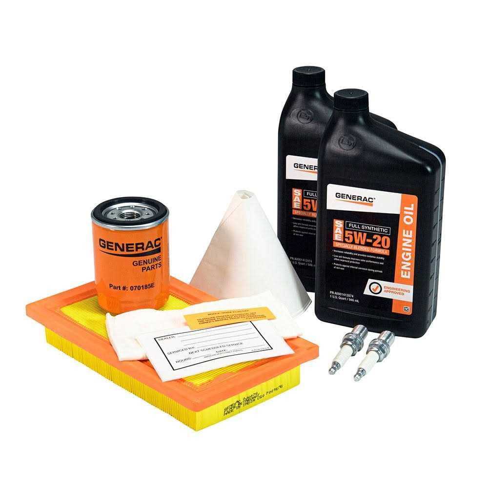 Generac Maintenance Kit with Proprietary 5w-20 Synthetic Oil for 14 17kW Air-Cooled Generators A0002074708 - Cheap Fitting