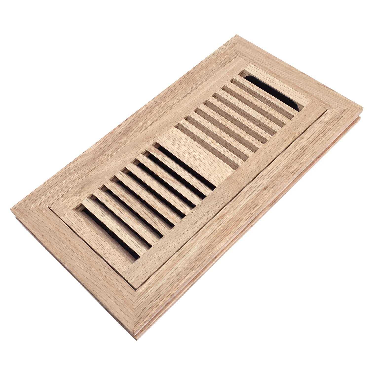 Razo White Oak Wood Flush Mount Floor Register Vent Cover - Cheap Fitting