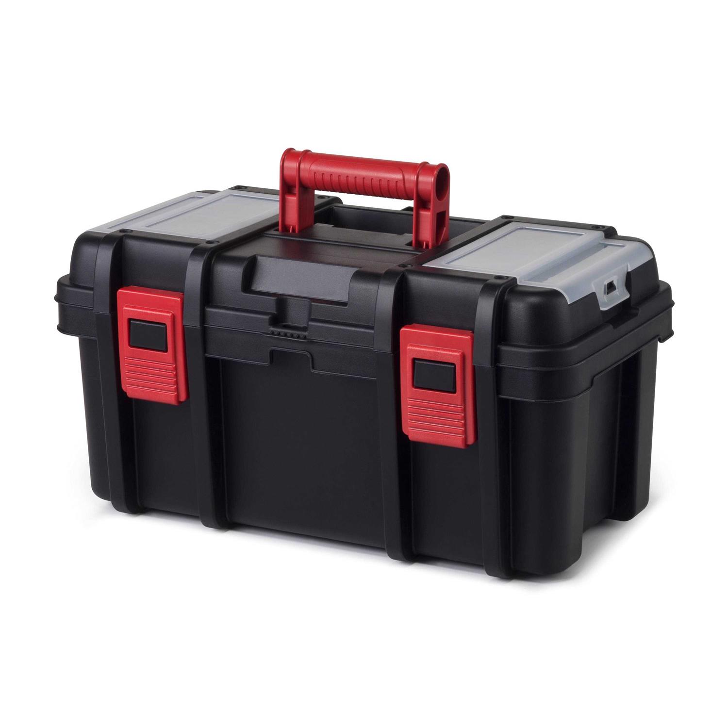 Hyper Tough 16 Black Toolbox Plastic Tool & Hardware Storage - Cheap Fitting