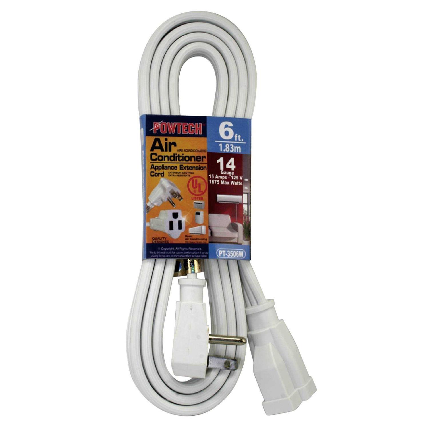 Powtech Heavy Duty Air Conditioner and Major Appliance Extension Cord UL Listed 14 Gauge - Cheap Fitting