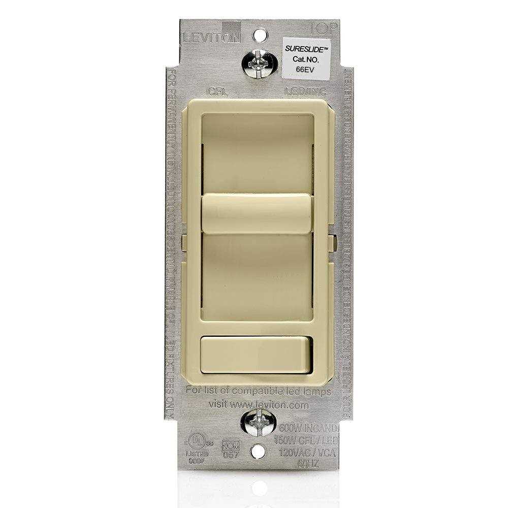 Leviton 66EV-10W 300W SureSlide Electronic Low Voltage Dimmer - Cheap Fitting
