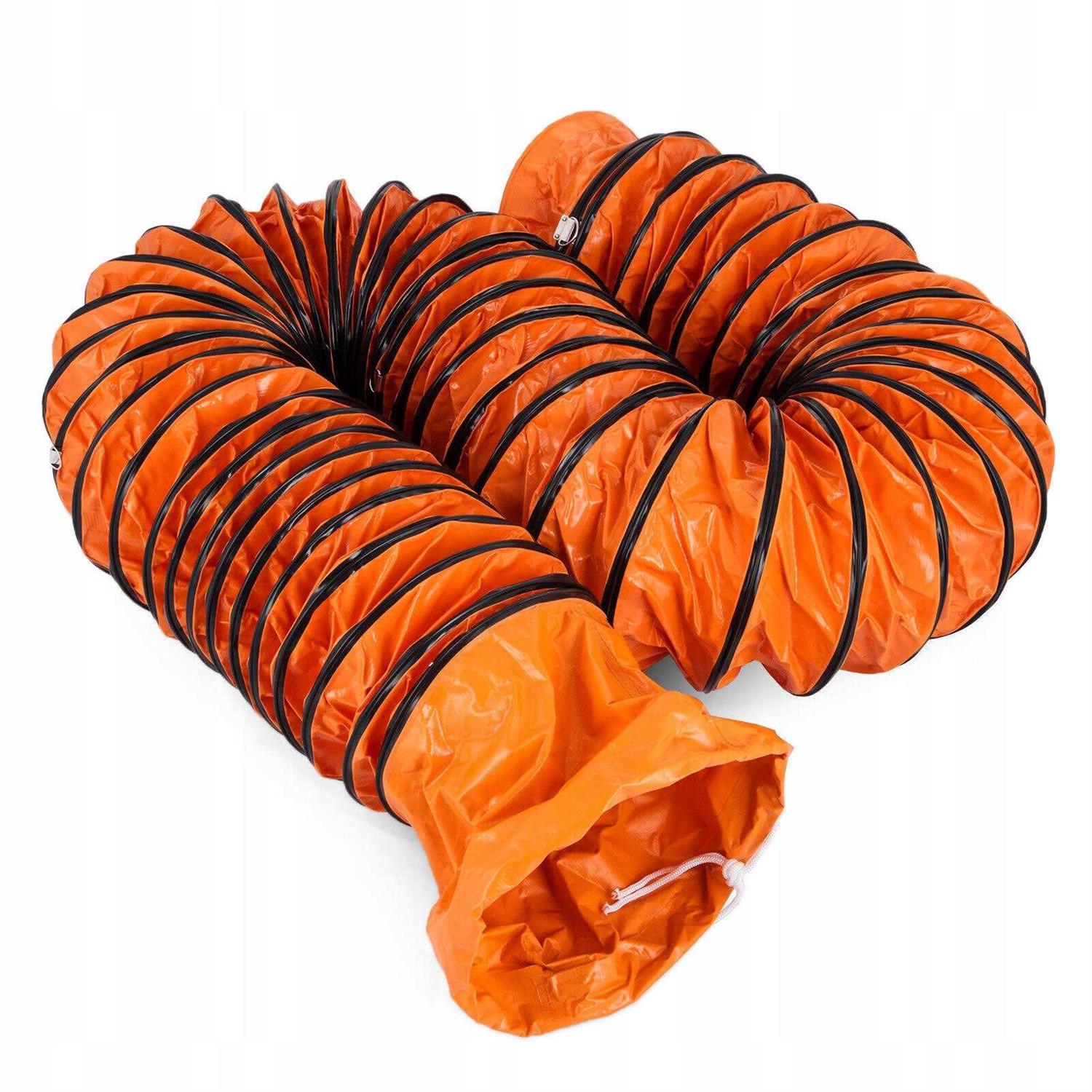 VEVOR Duct Hosing 32 ft. Length Flexible Ducting Hose PVC 12 in. for Utility Blower Ventilation Fan Exhaust Fan TFRGD12IN32FT0001V0 - Cheap Fitting