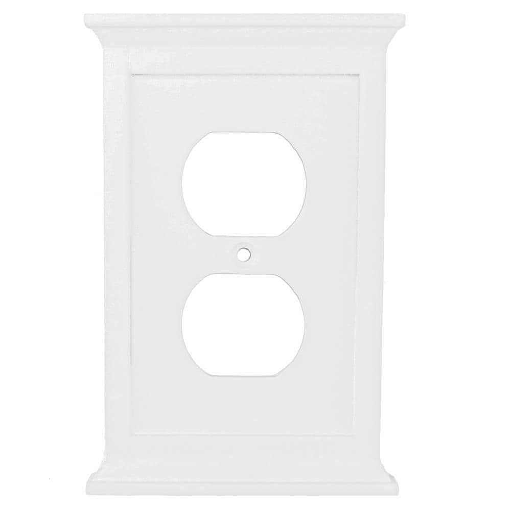 allen + roth Capitol 1-Gang Duplex Standard Wall Plate - Cheap Fitting