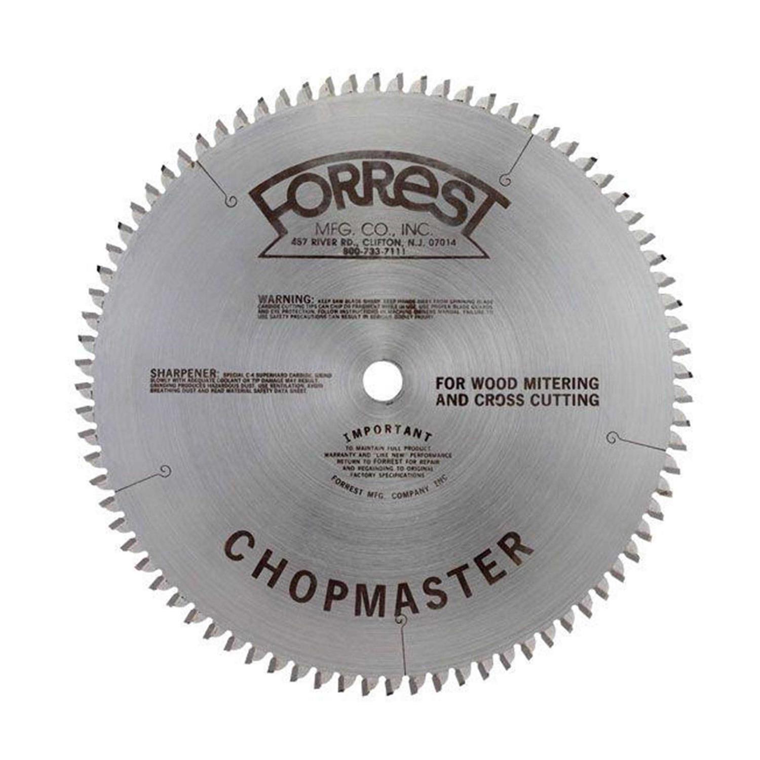 Forrest 12 x 1 80t ATB Cut-Off Saw Blade - Cheap Fitting