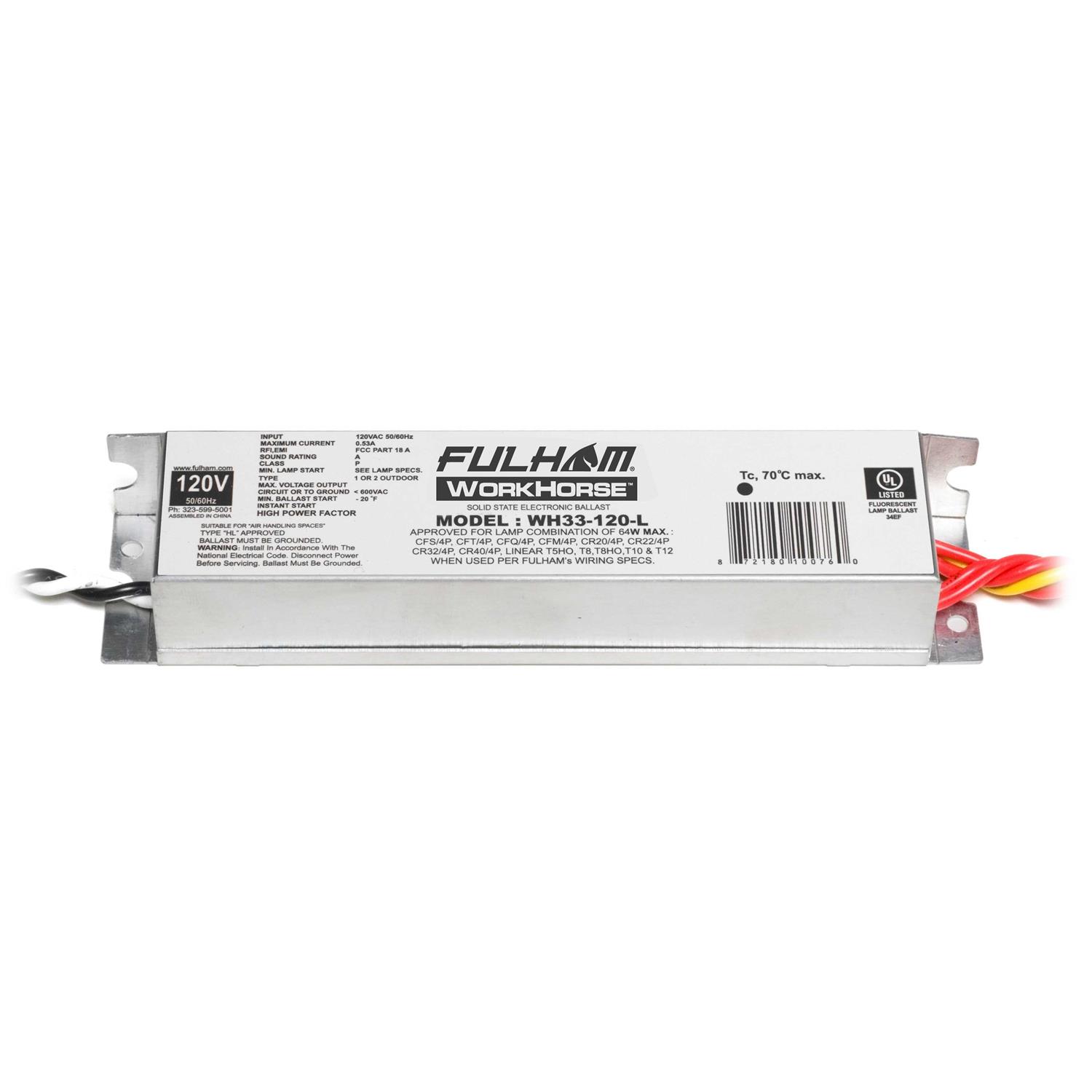 WH33-120-L Fulham WorkHorse Fluorescent Ballast - Cheap Fitting
