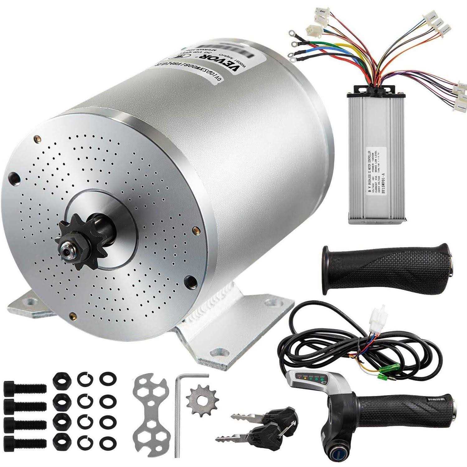 VEVOR 2000W 48V Dc Brushless Motor w/Mounting Bracket &Controller &Key for E-Scooter ZLDJWS2KW48VDZKBSV9 - Cheap Fitting