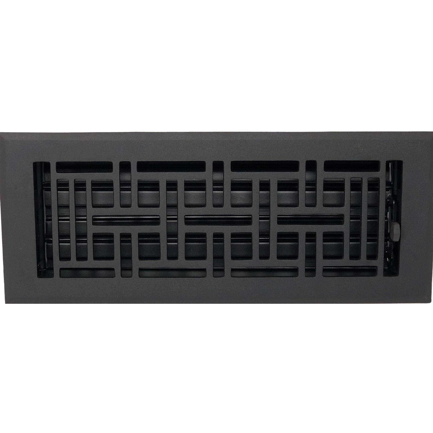 Madelyn Carter 2 x 10 Cast Aluminum Arts & Crafts Vent Cover – White (Overall: 3.75 x 11.5) - Cheap Fitting