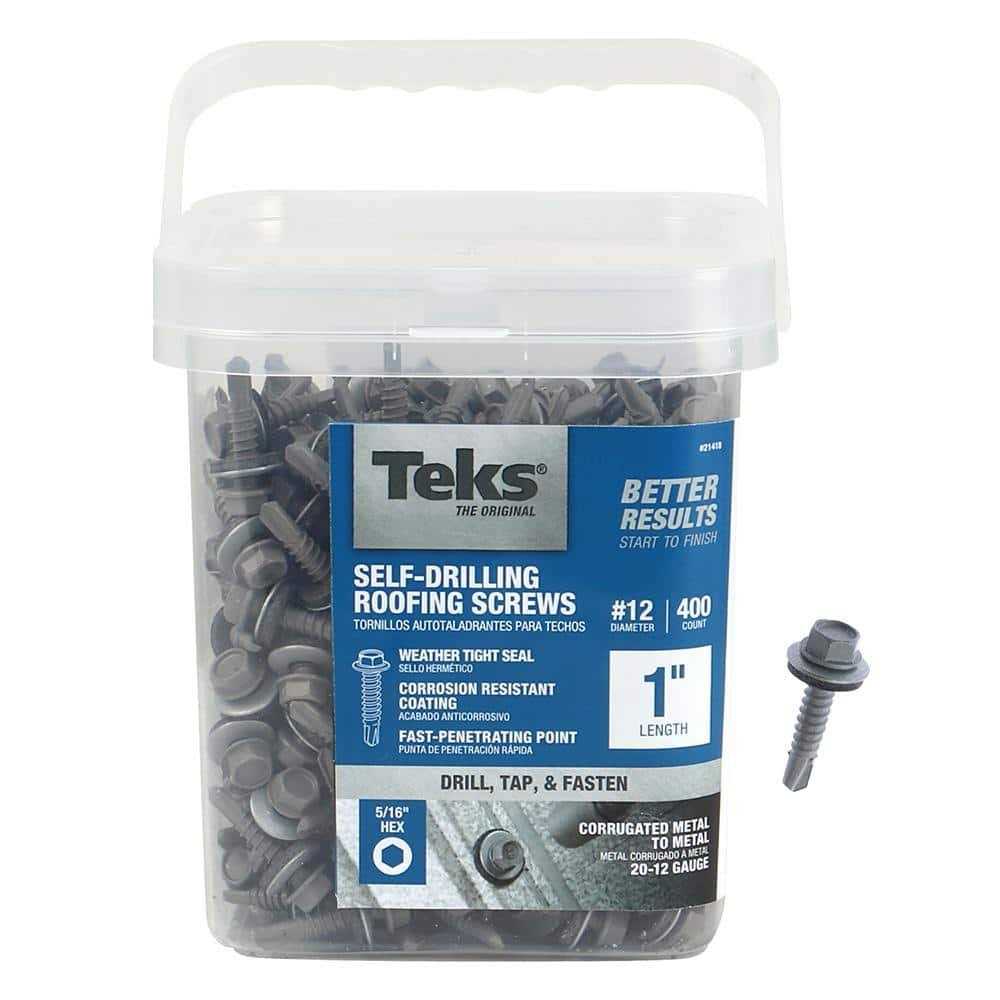 Teks 21418 Hex-Head Roofing Screws - Cheap Fitting