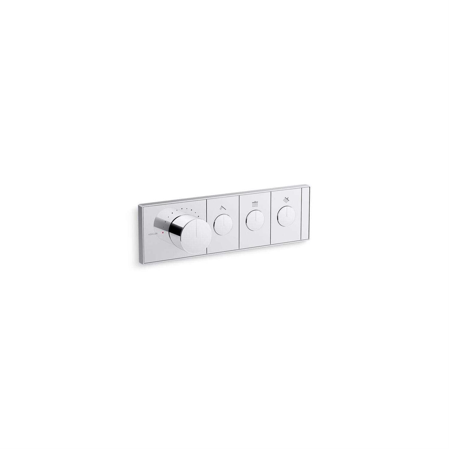 Kohler Anthem 3-Outlet Thermostatic Valve Control Panel - Cheap Fitting