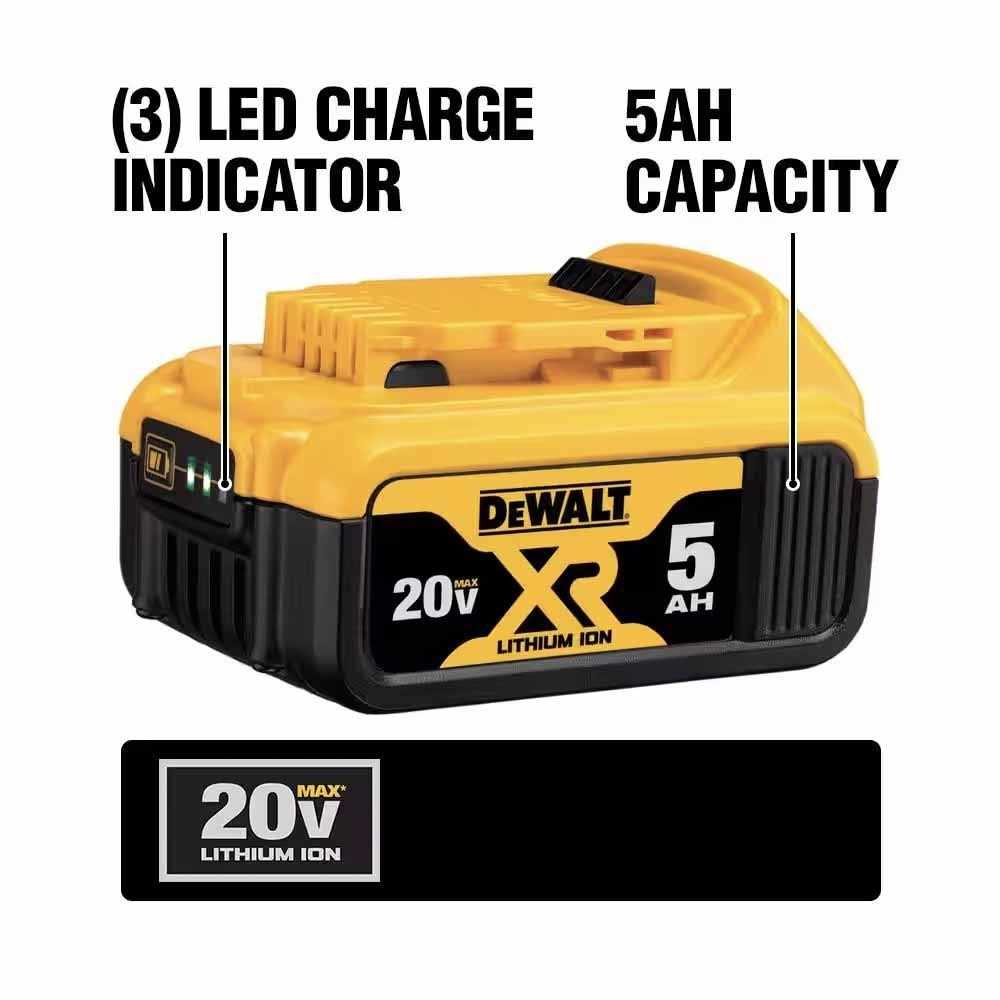 Dewalt 20-Volt Maximum XR 5.0 Ah Battery Pack and Charger - Cheap Fitting