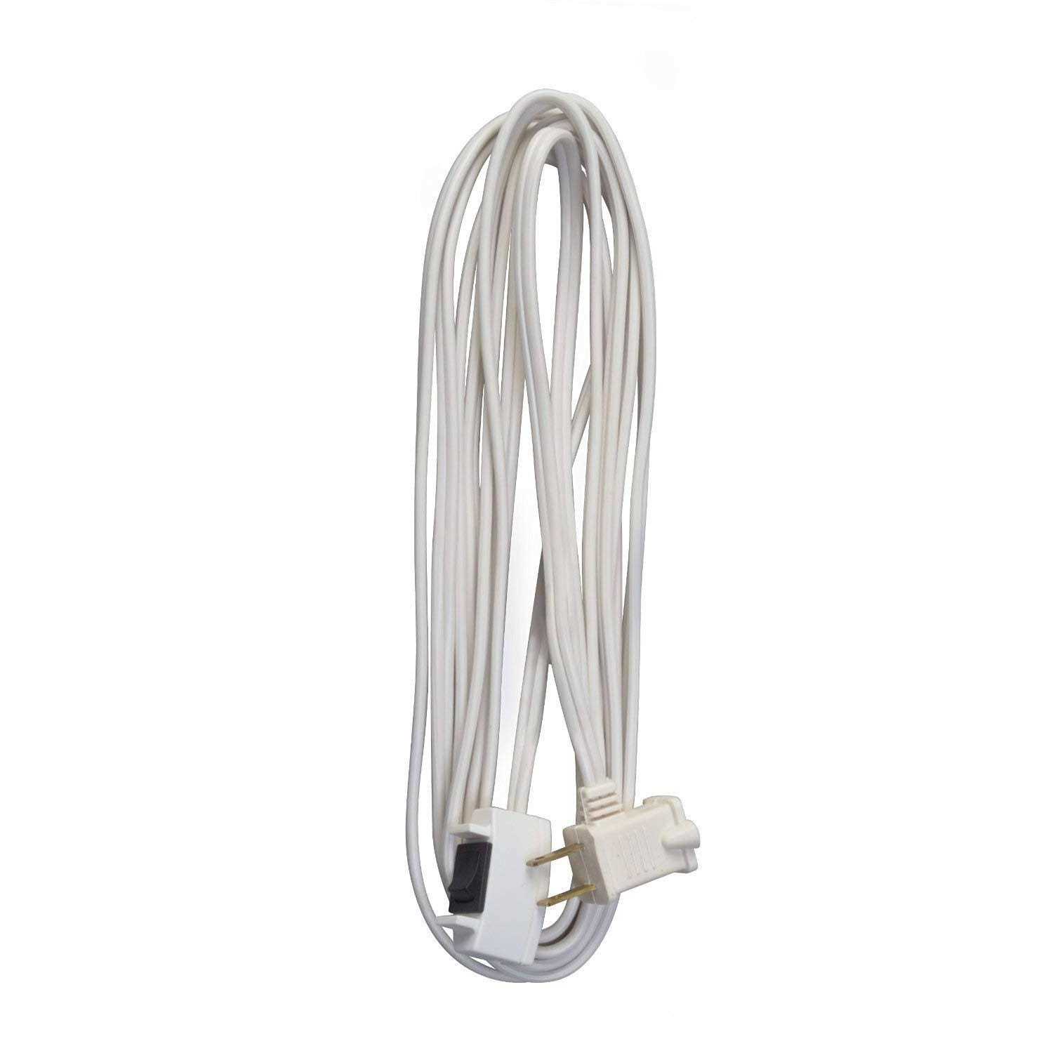 Woods Remote Extension Cord White 15 359W - Cheap Fitting